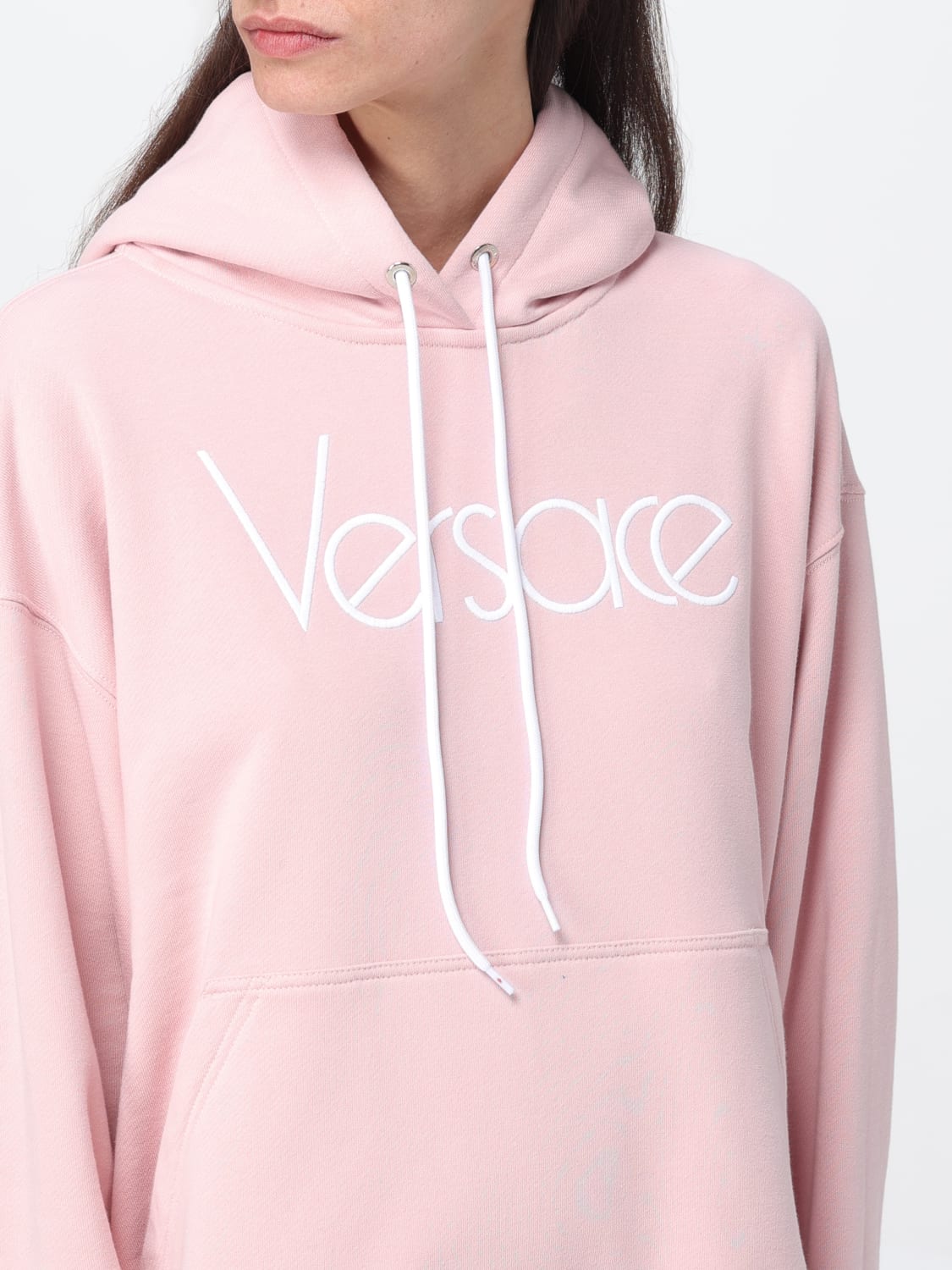 VERSACE SWEATSHIRT: Sweatshirt woman Versace, Pink - Img 5