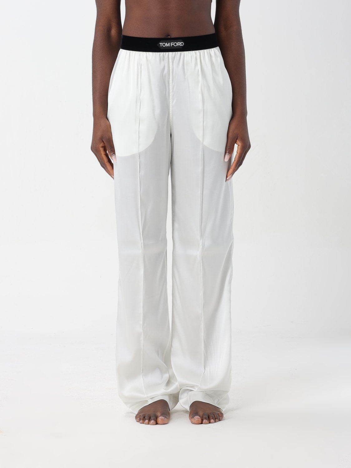 TOM FORD: Hose damen - Weiß | Tom Ford Hose PAW397FAX881 online auf  GIGLIO.COM