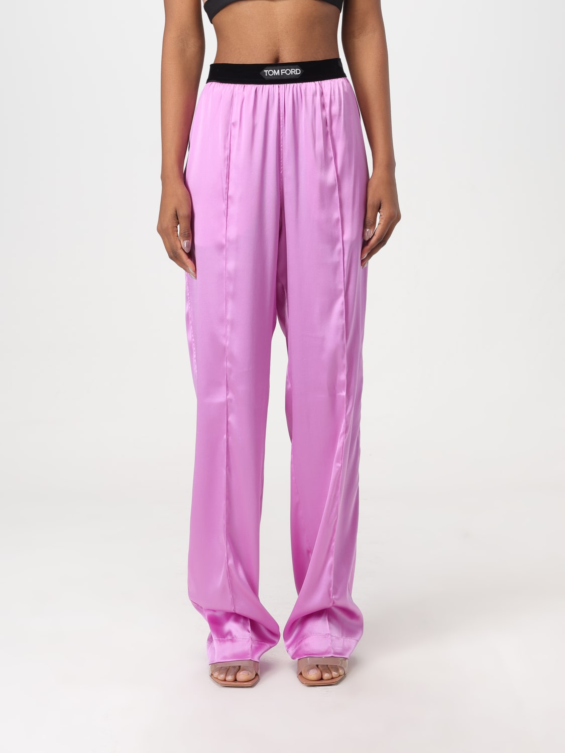 パンツ TOM FORD FW25 Tom Ford Trousers (PAW397 FAX881GV481) TOM FORD straight-leg Cotton Chino Trousers | Blue | FARFETCH