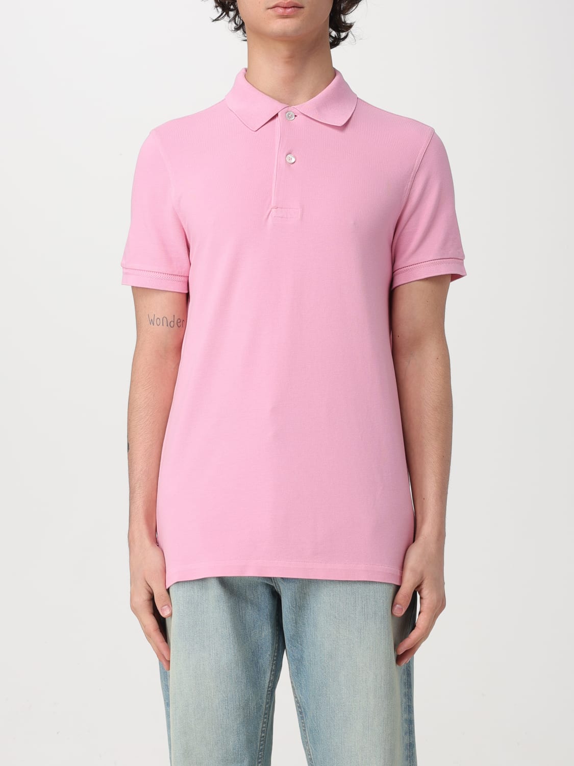 TOM FORD 長袖ポロシャツ SILK BLEND PIQUET POLO PIQUET POLO | TOM FORD Fashion
