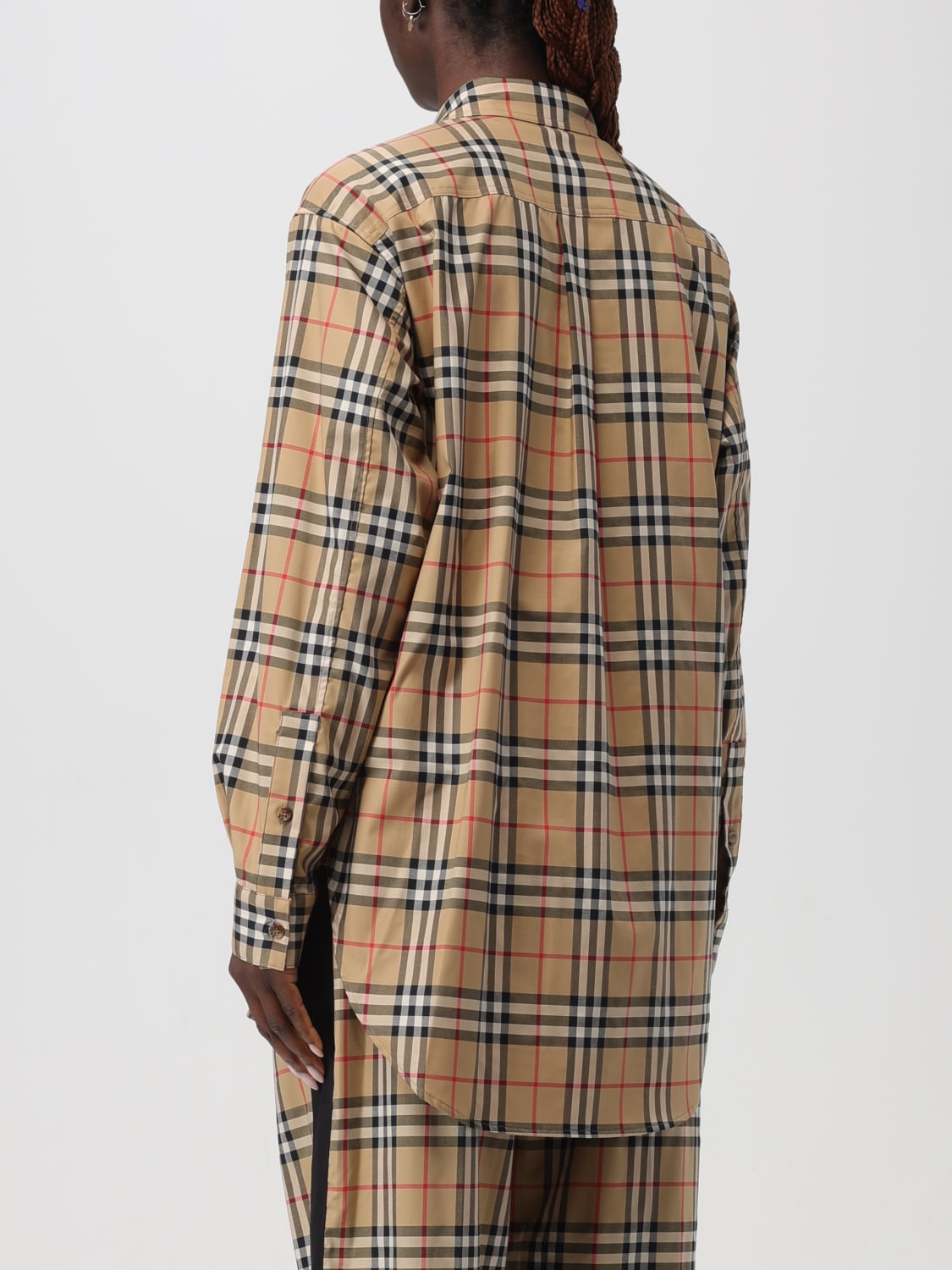 Oversized burberry shirt online