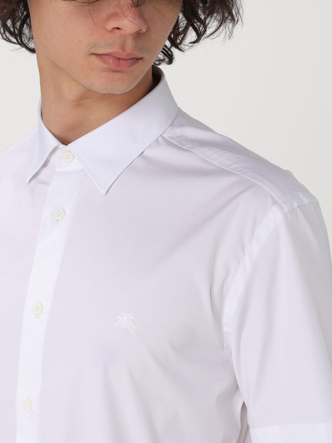 BURBERRY CAMICIA: Camicia Burberry in cotone , Bianco - Img 5