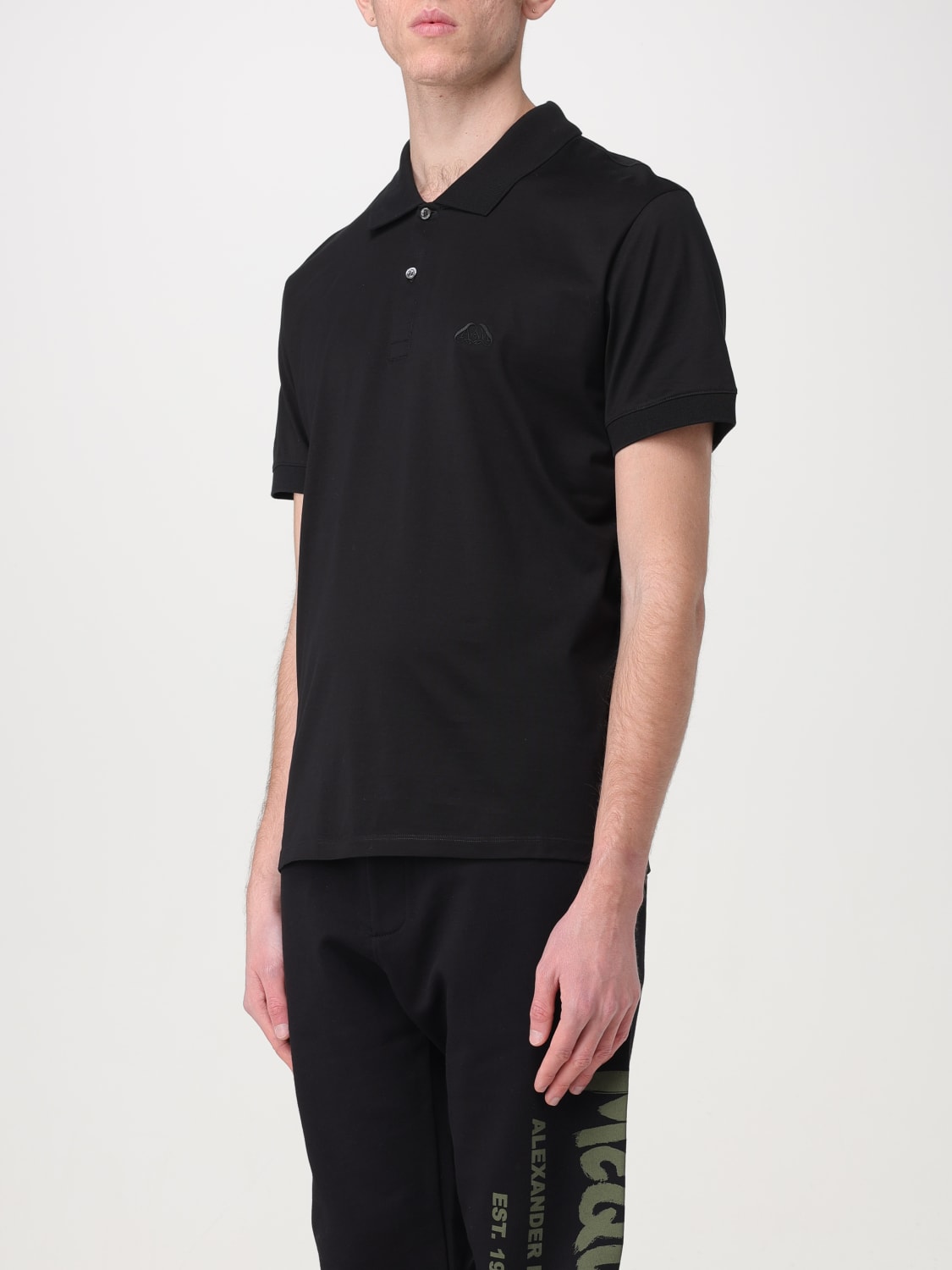 Alexander mcqueen black polo best sale