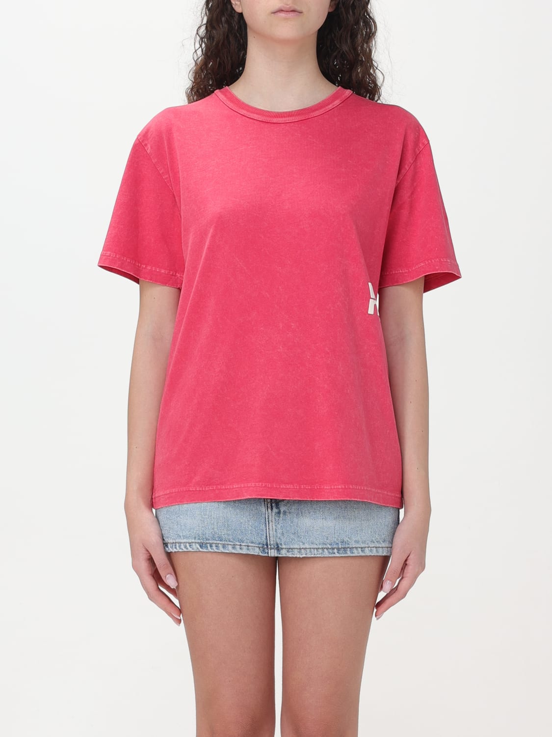 T BY ALEXANDER WANG T-SHIRT: T-shirt woman T by Alexander Wang, Cherry - Img 1