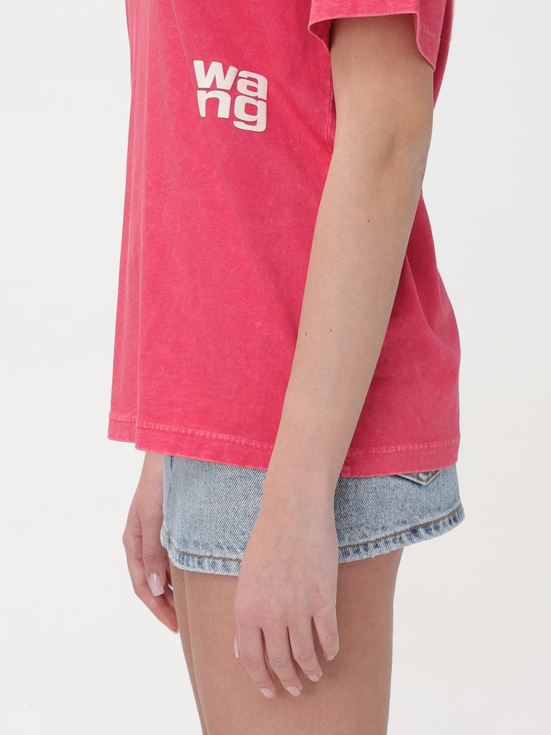 T BY ALEXANDER WANG T-SHIRT: T-shirt woman T by Alexander Wang, Cherry - Img 5