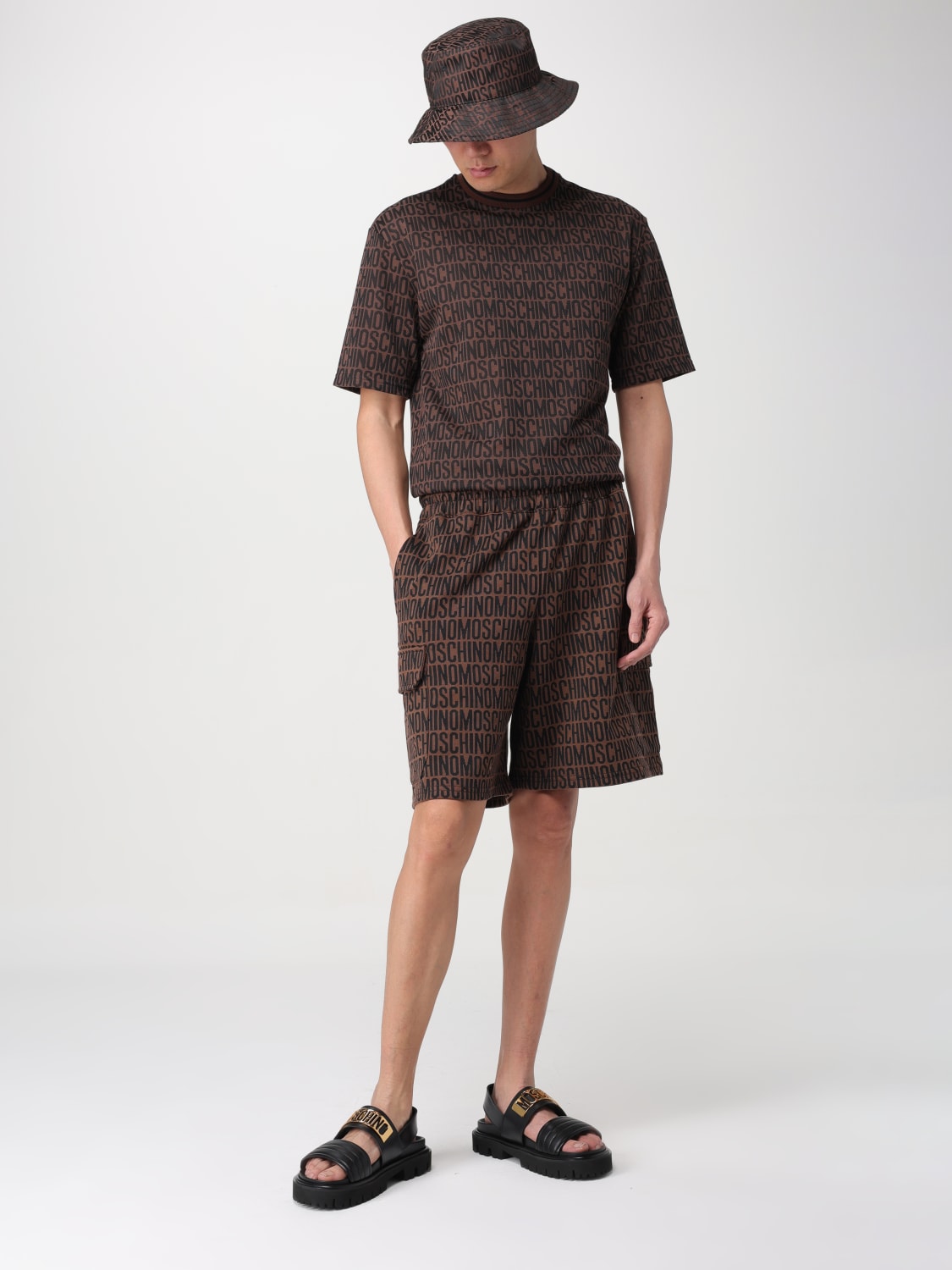 MOSCHINO COUTURE T-SHIRT: T-shirt men Moschino Couture, Brown - Img 2