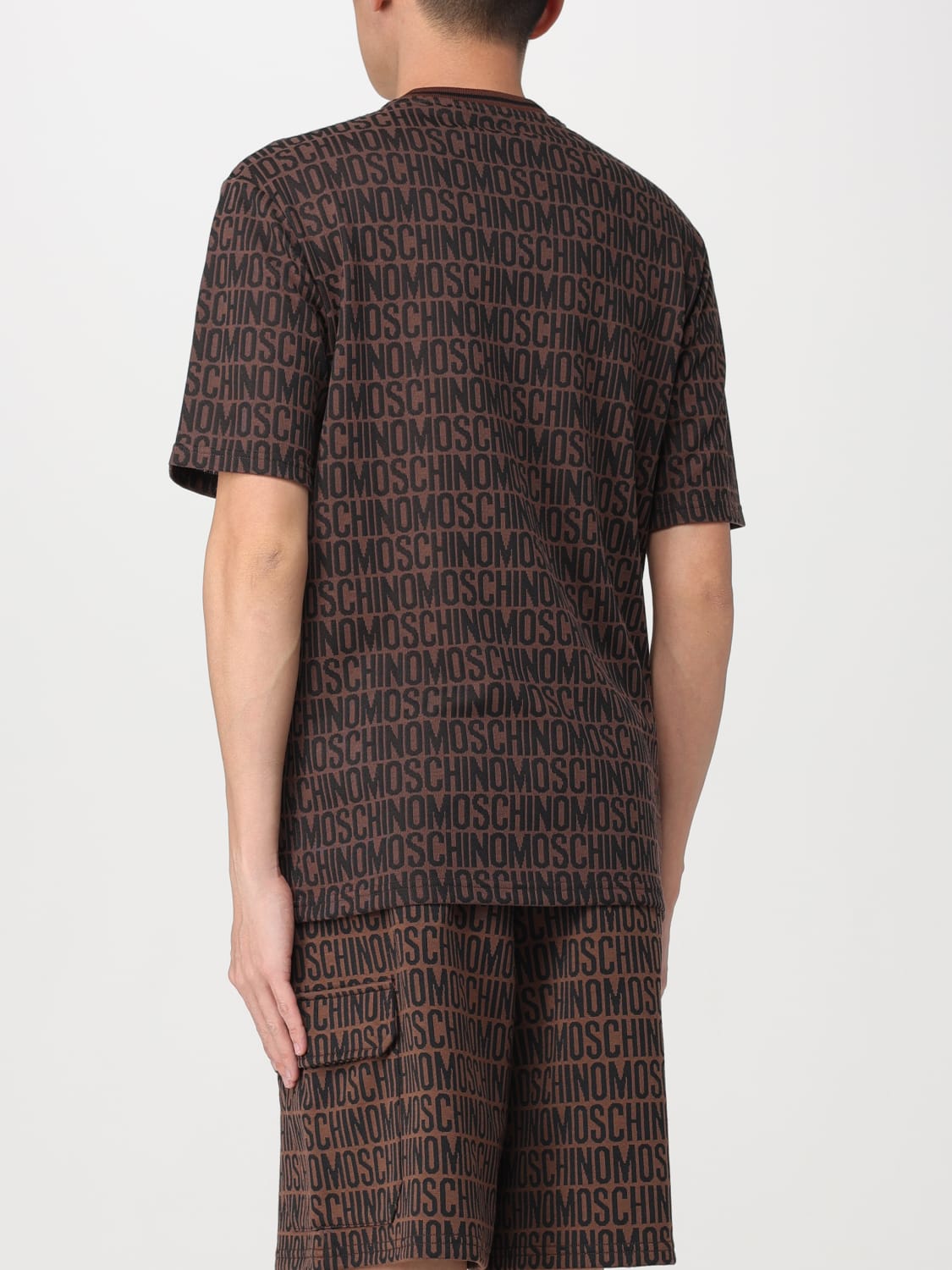 MOSCHINO COUTURE T-SHIRT: T-shirt men Moschino Couture, Brown - Img 3