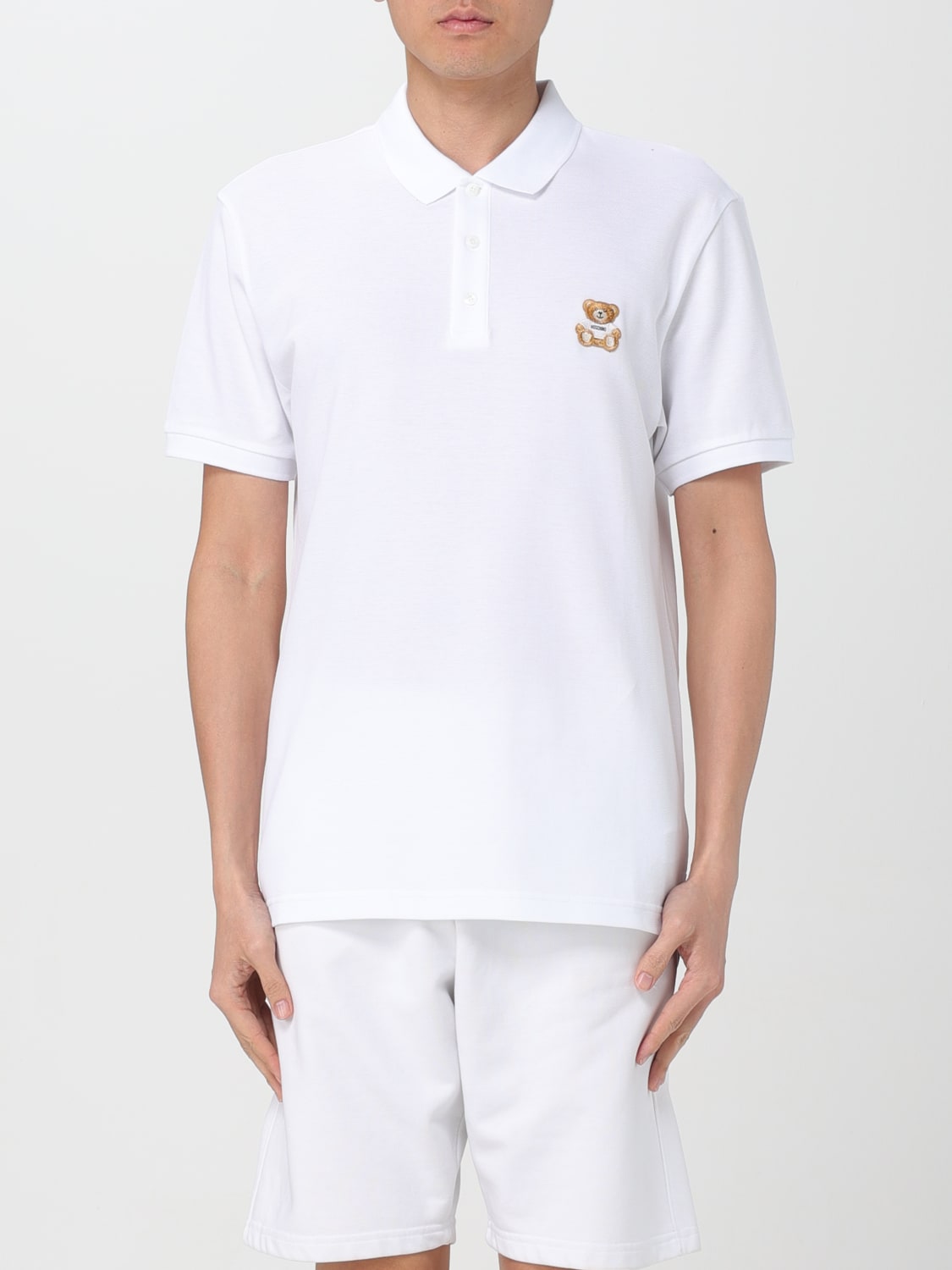 MOSCHINO COUTURE: Polo shirt men - White | Moschino Couture