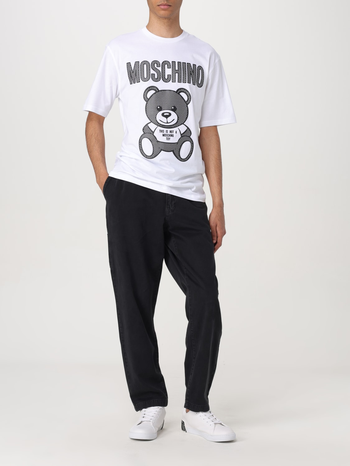 MOSCHINO COUTURE ФУТБОЛКА: Футболка Мужское Moschino Couture, Белый - Img 2