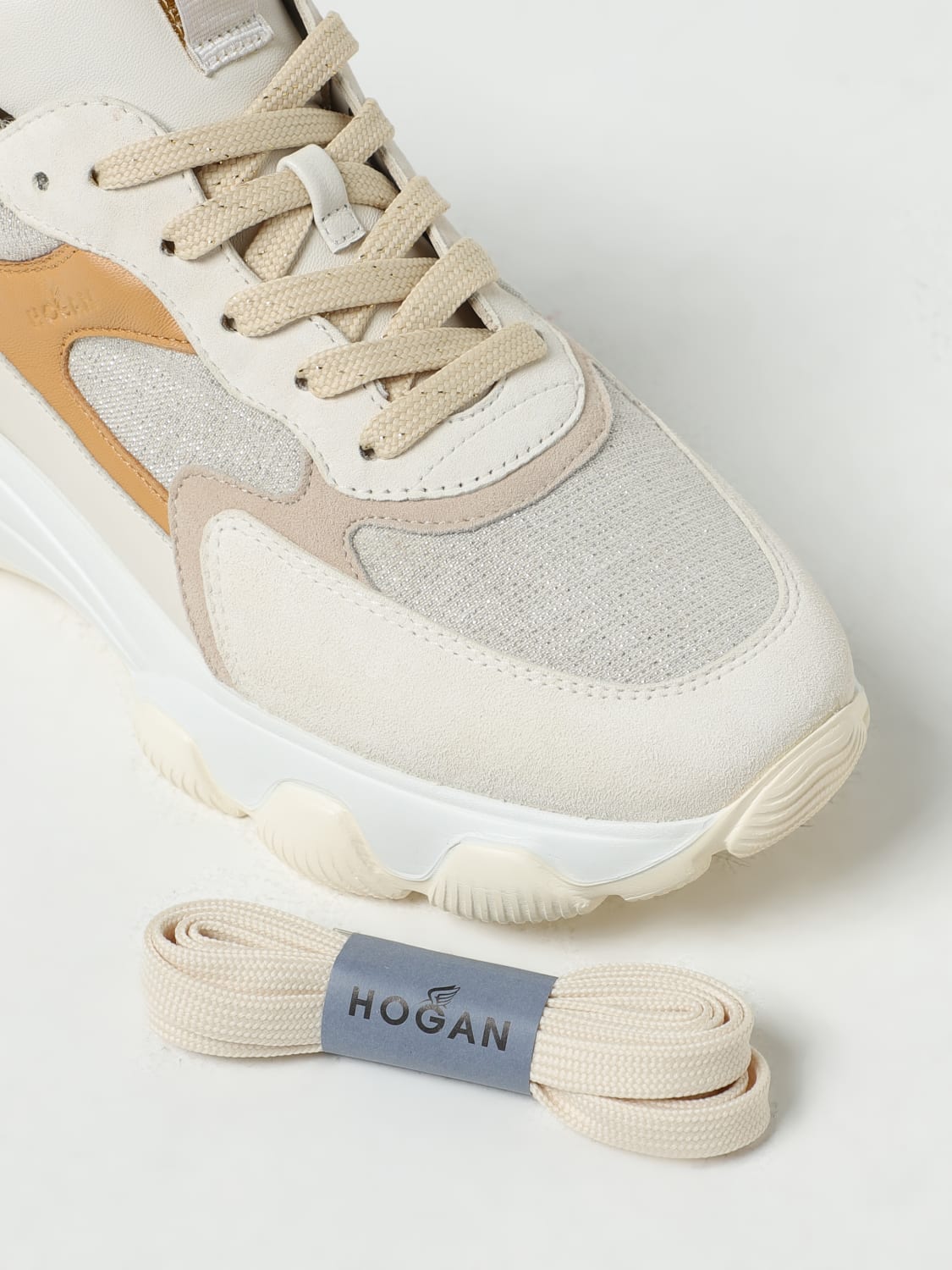 HOGAN SNEAKERS: Sneakers woman Hogan, Beige - Img 4