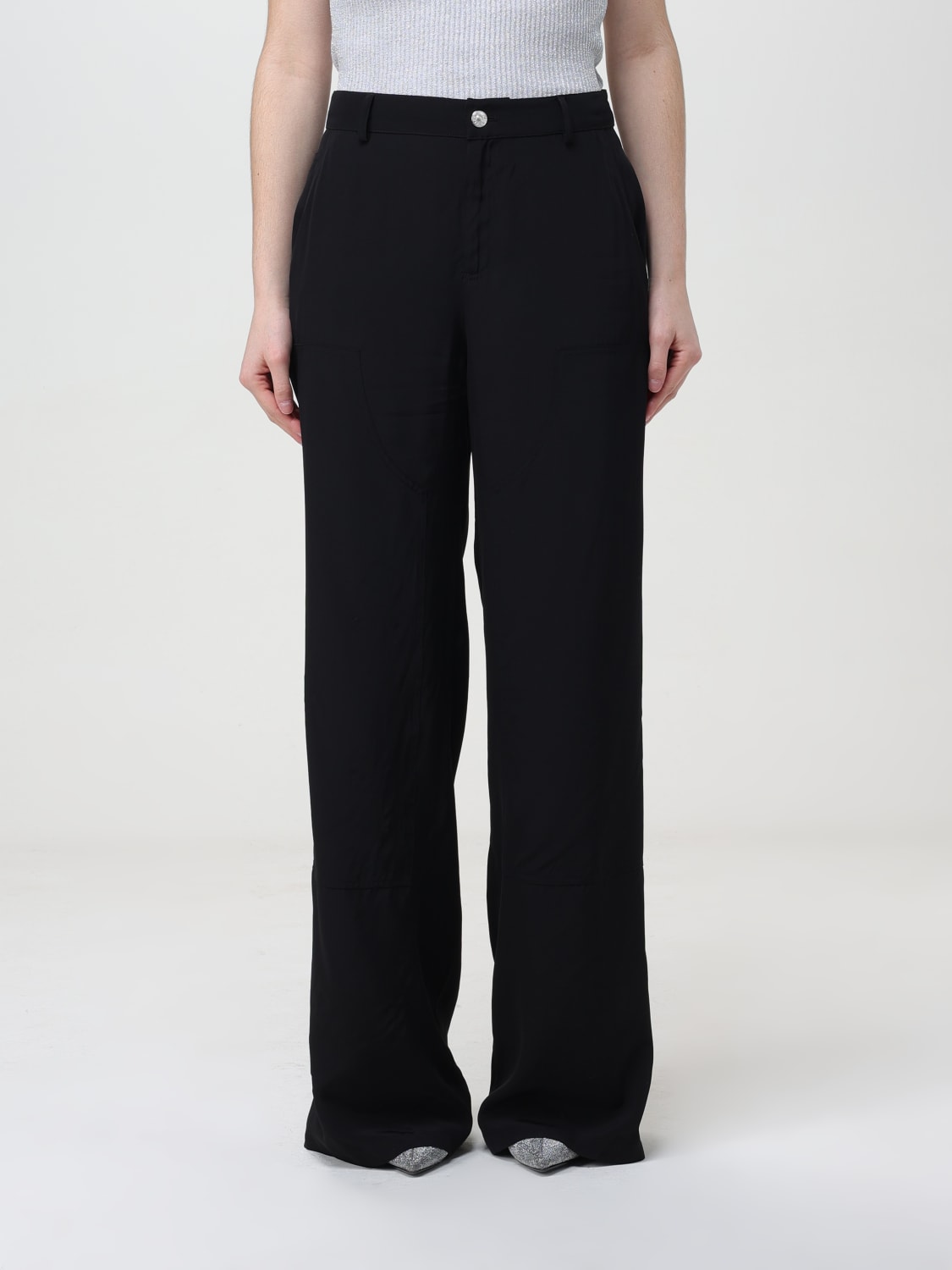 MOSCHINO JEANS PANTS: Pants woman Moschino Jeans, Black - Img 1