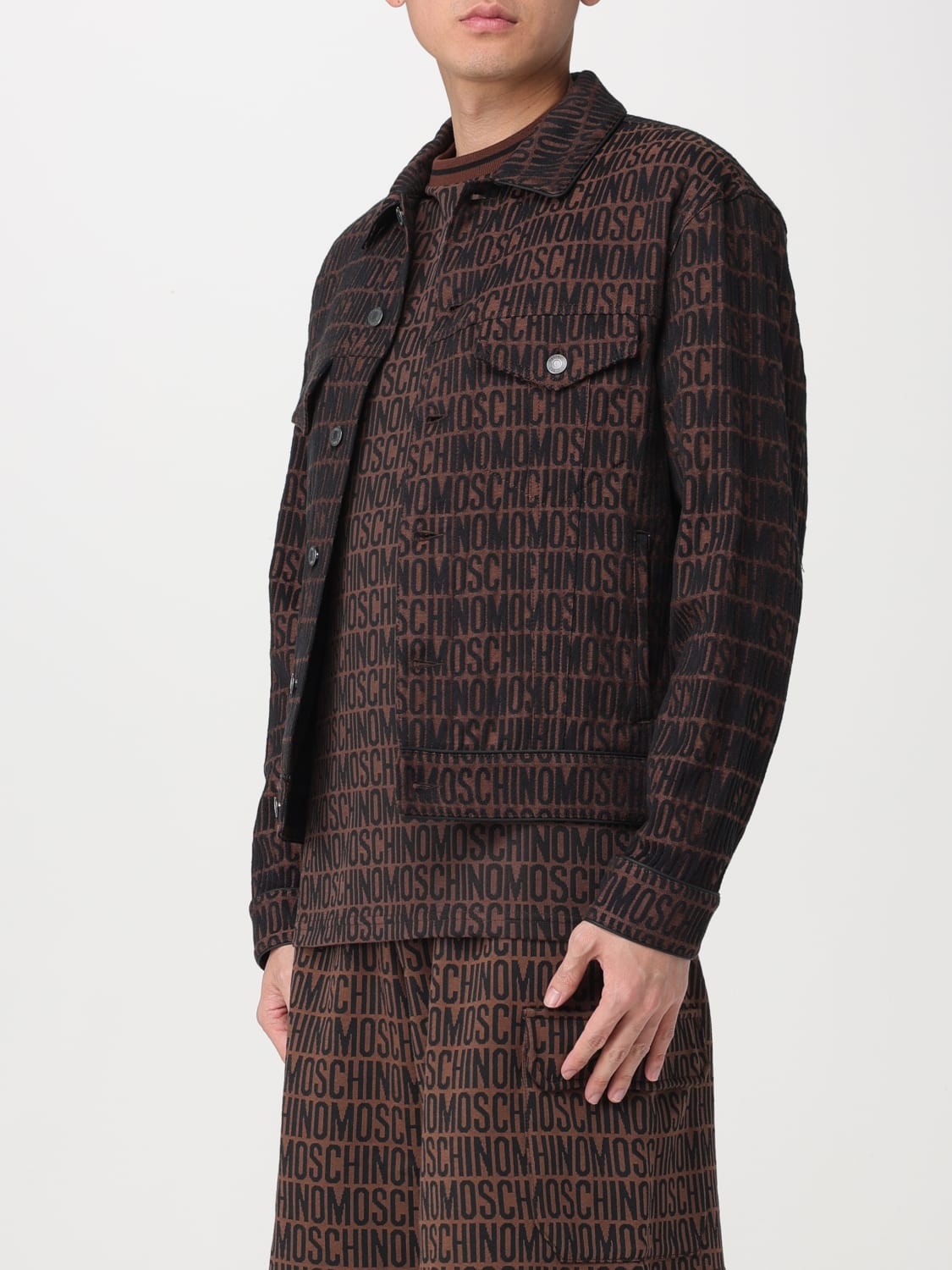 MOSCHINO COUTURE JACKET: Jacket men Moschino Couture, Brown - Img 4