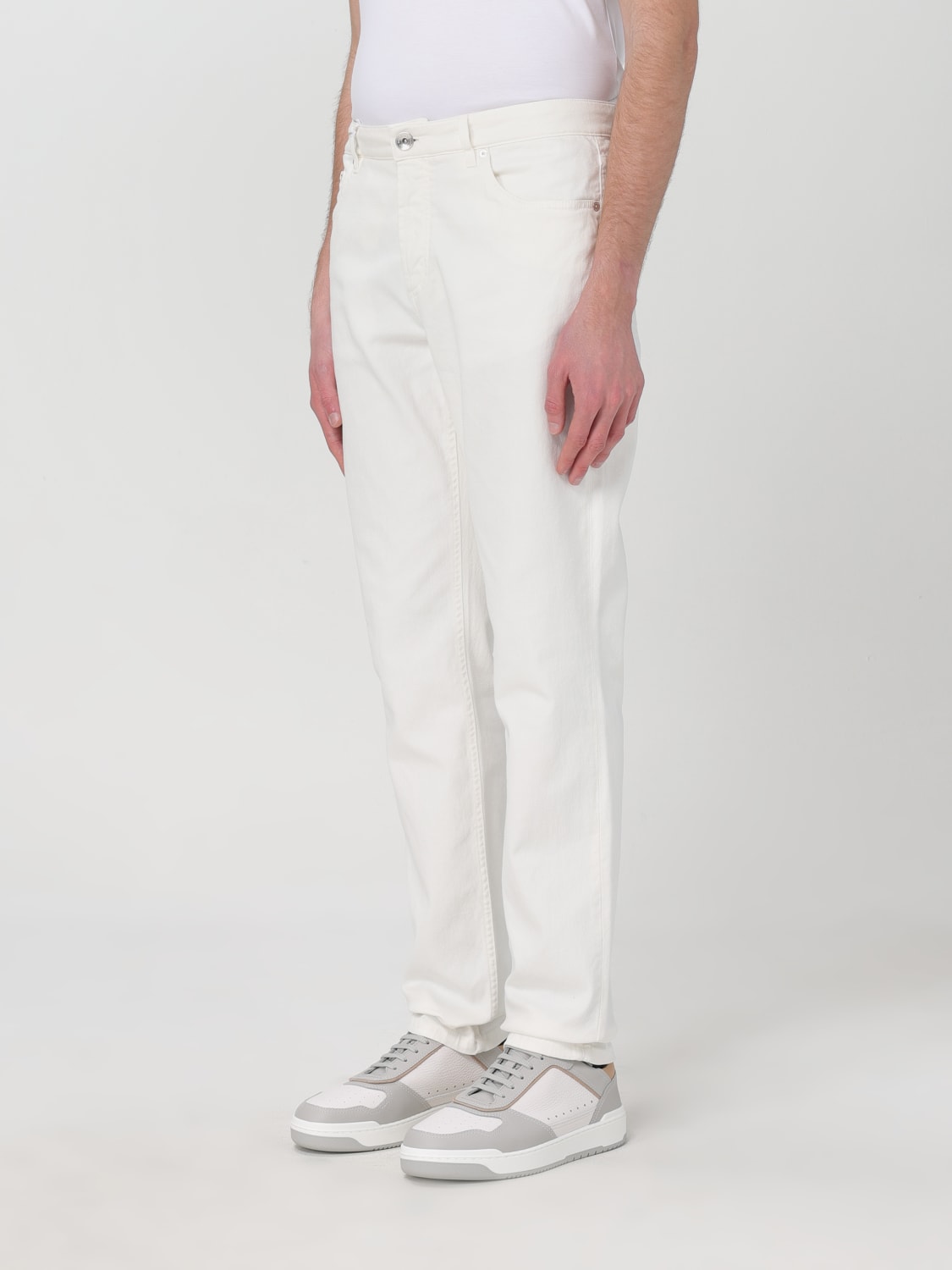 BRUNELLO CUCINELLI: Pants men - White | Brunello Cucinelli