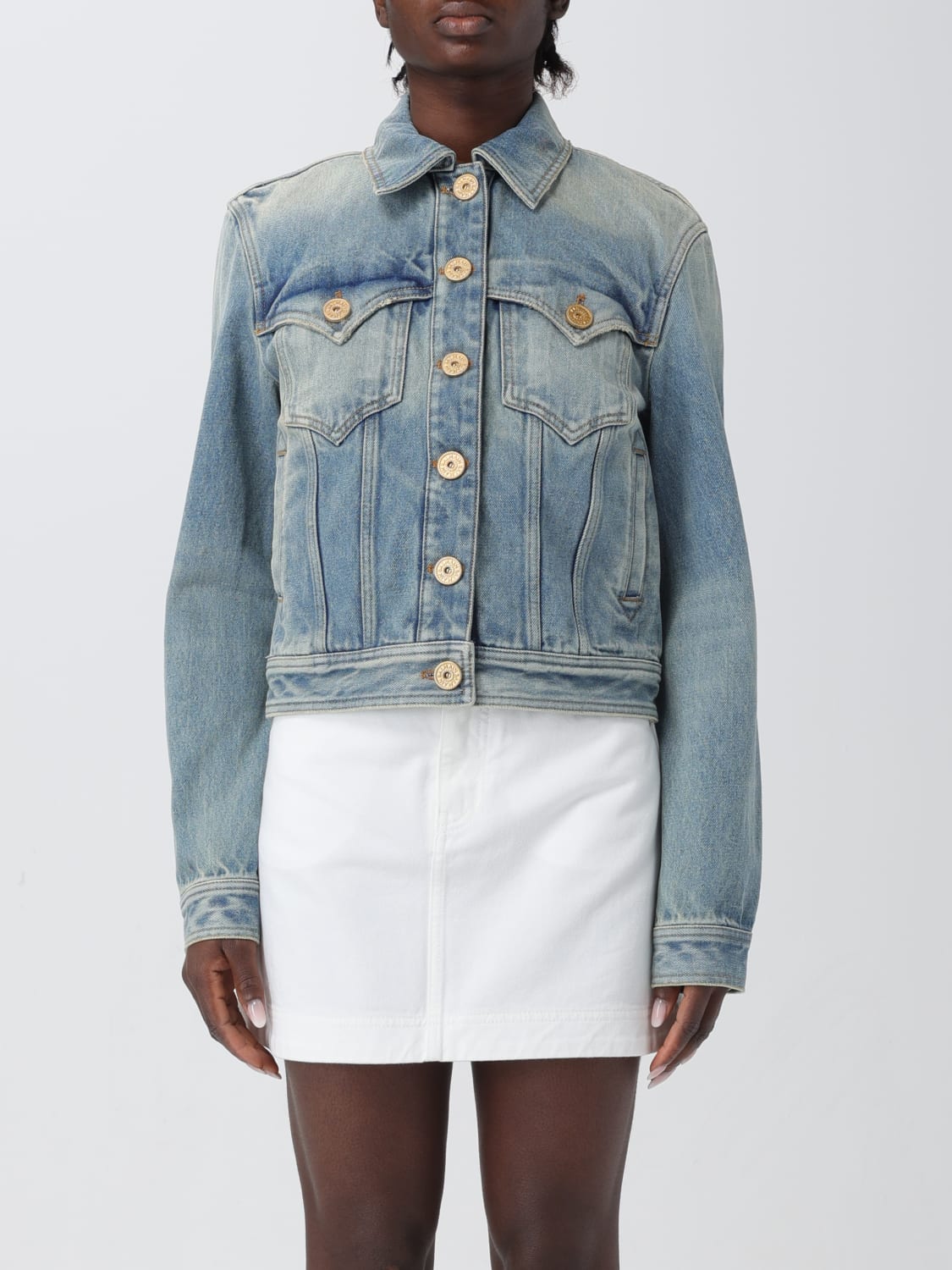 BALMAIN GIACCA: Giacca donna Balmain, Blue - Img 1