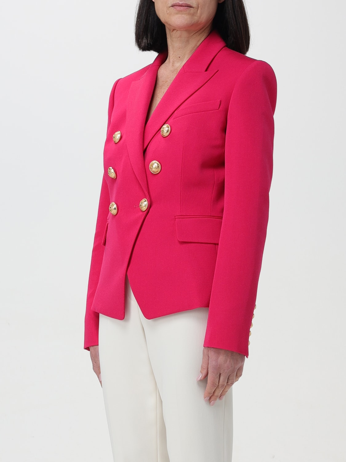 BALMAIN BLAZER: Blazer woman Balmain, Fuchsia - Img 3