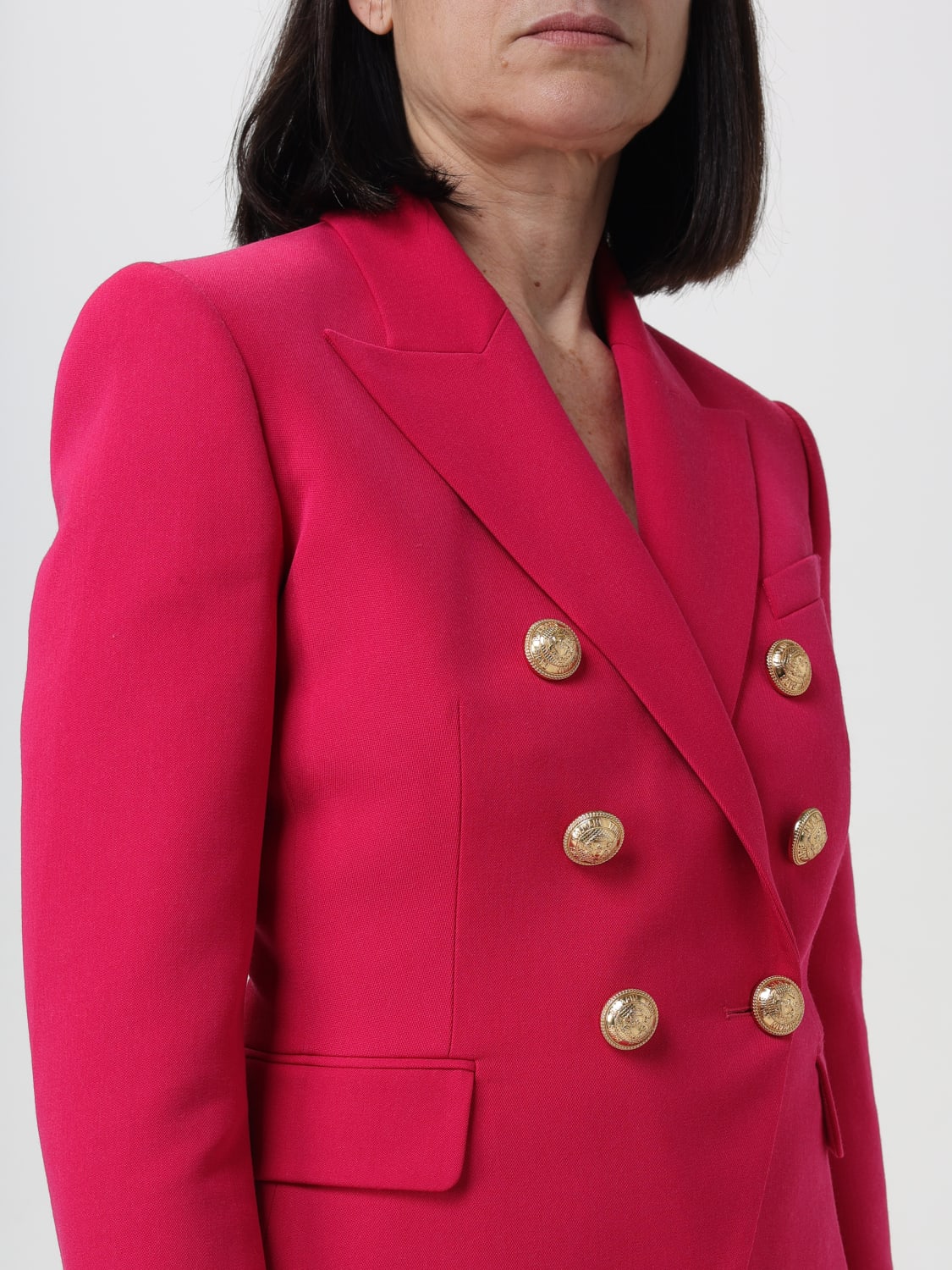 BALMAIN BLAZER: Blazer woman Balmain, Fuchsia - Img 4