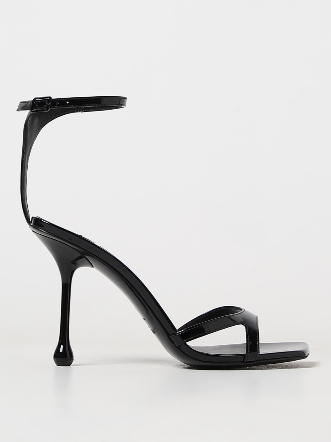70%オフセールJIMMY CHOO IXIA PATENT LEATHER SANDAL JIMMY CHOO: Ixia sandal in patent leather - Black | Jimmy