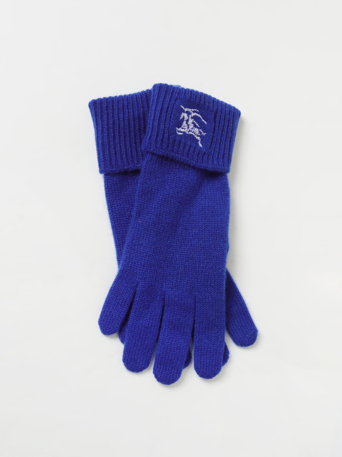 BURBERRY GLOVES: Gloves men Burberry, Blue - Img 1