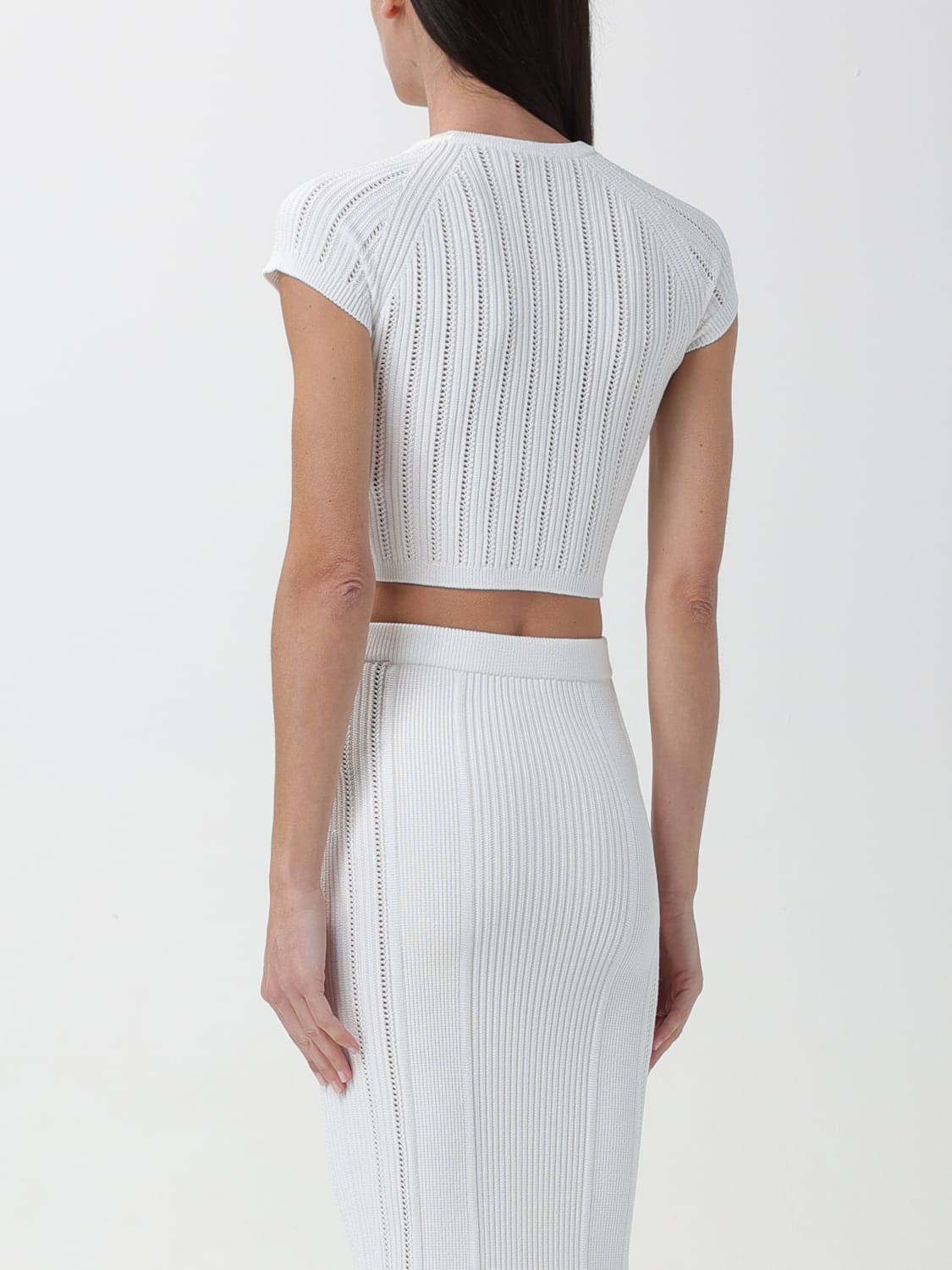 BALMAIN TOP: Top femme Balmain, Blanc - Img 3