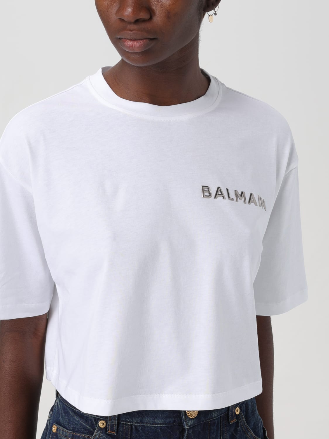 BALMAIN T-SHIRT: T-shirt woman Balmain, White - Img 5