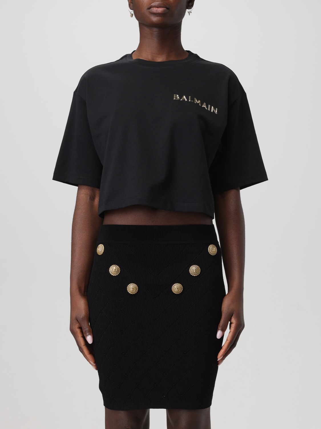 Balmain t shirt femme best sale