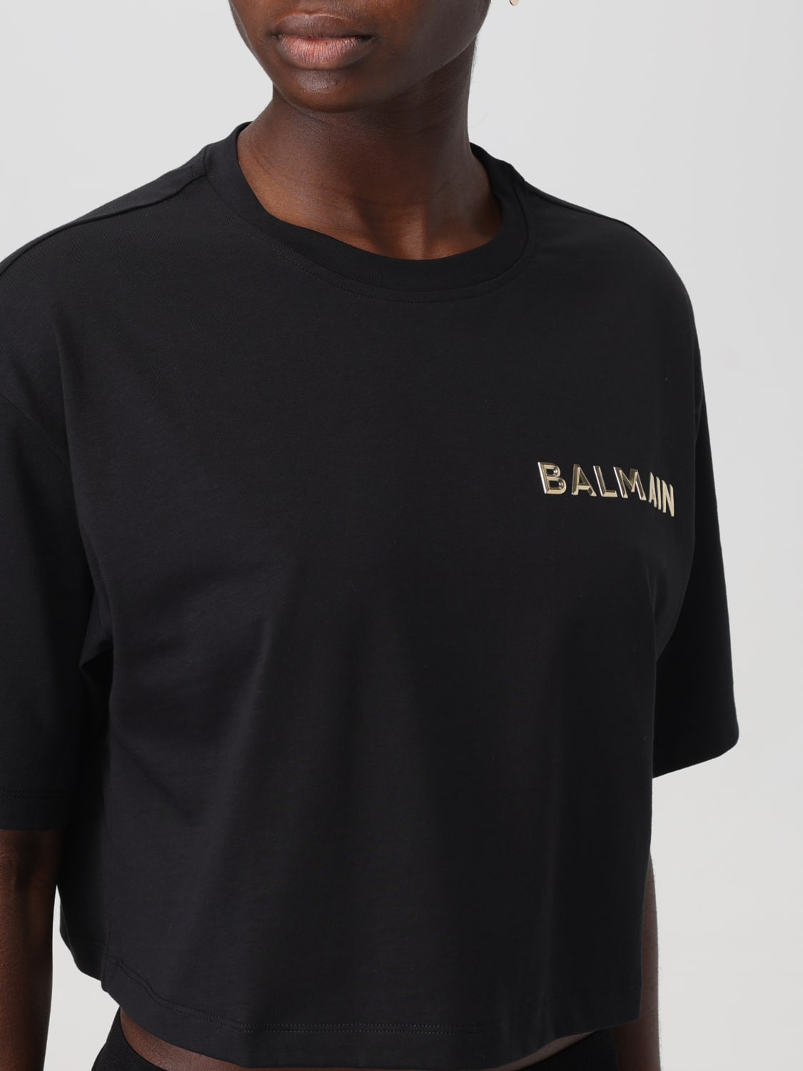 BALMAIN T-SHIRT: T-shirt woman Balmain, Black - Img 5