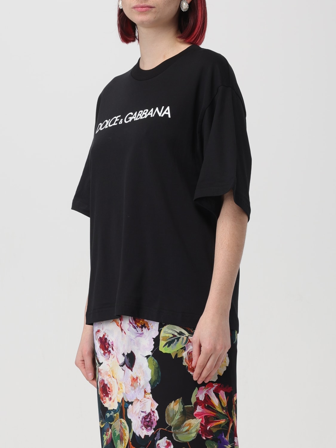 Tシャツ・カットソー DOLCE  GABBANA Women Tunic Tops F8U09TFU7AVN0000 Black F8U08ZG7B3U_N0000_0.jpg
