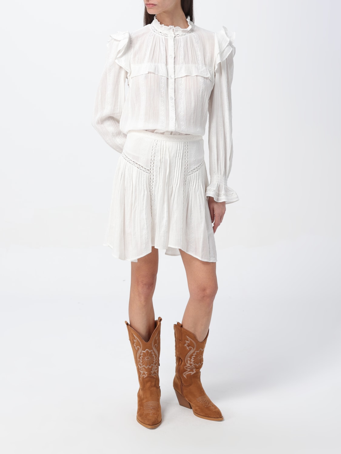 ISABEL MARANT ETOILE: Skirt woman - White | Isabel Marant