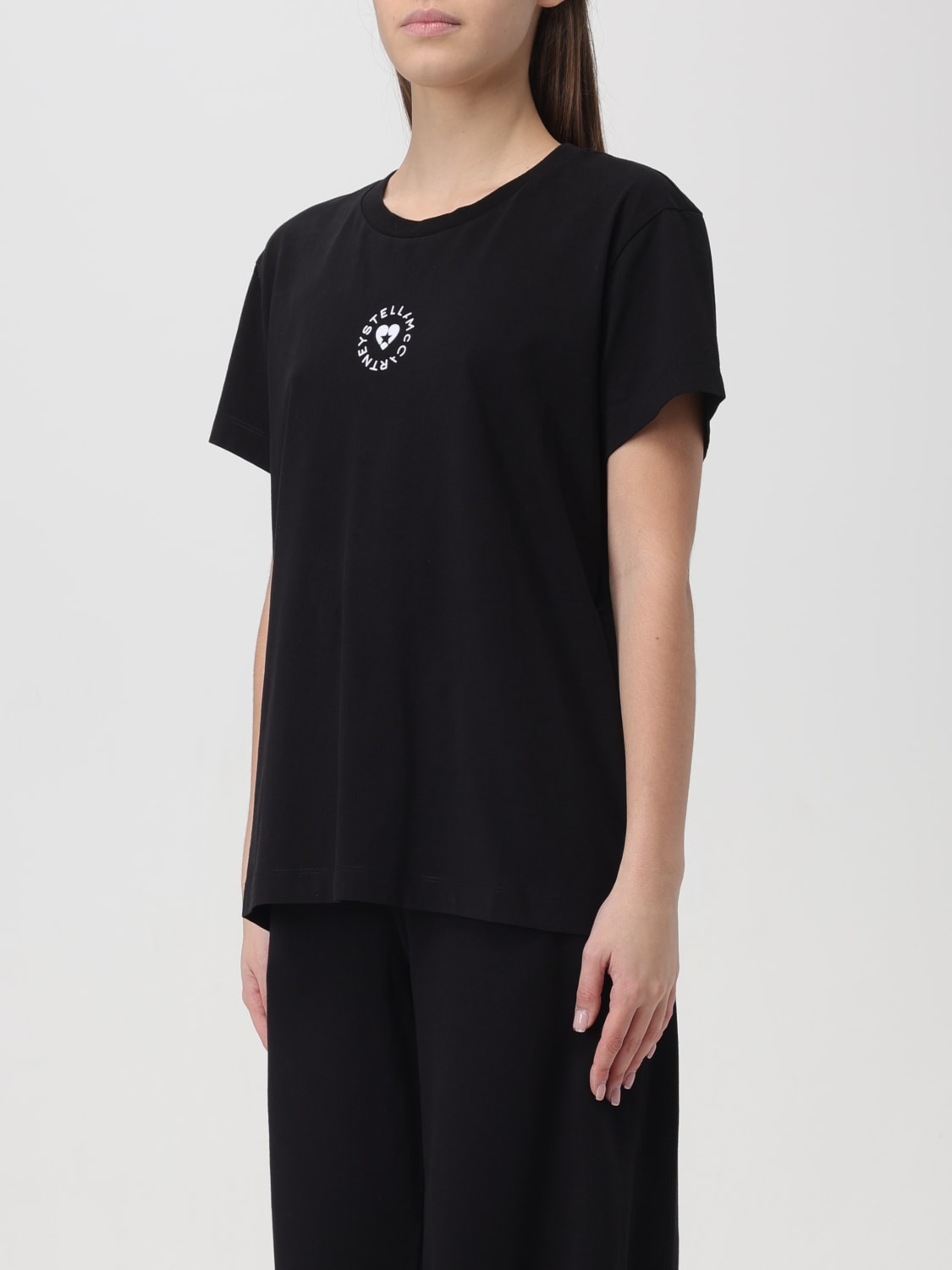 Tシャツ・カットソー STELLA MCCARTNEY Women Shirts 6K0344 3S2371 1000 Black STELLA MCCARTNEY: T-shirt woman - Black | Stella McCartney t