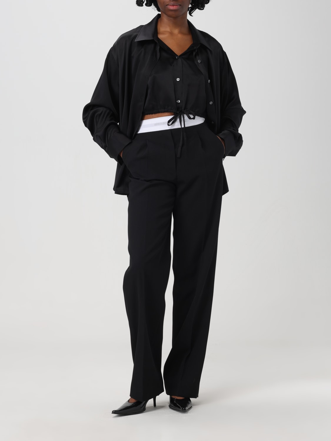 ALEXANDER WANG: Pants woman - Black | Alexander Wang pants