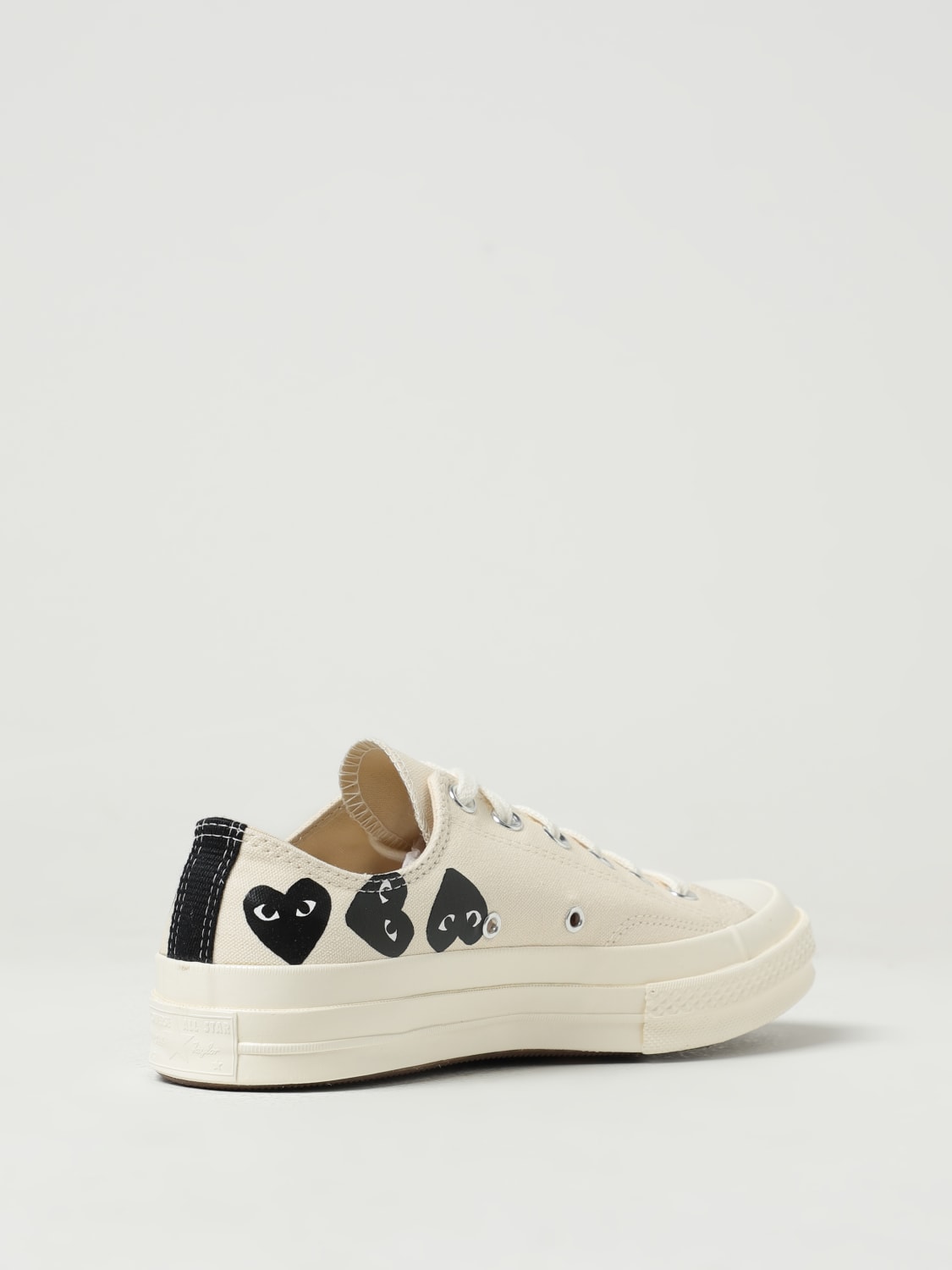 COMME DES GARÇONS PLAY X CONVERSE СПОРТИВНАЯ ОБУВЬ: Обувь Мужское Comme Des GarÇons Play X Converse, Белый - Img 3