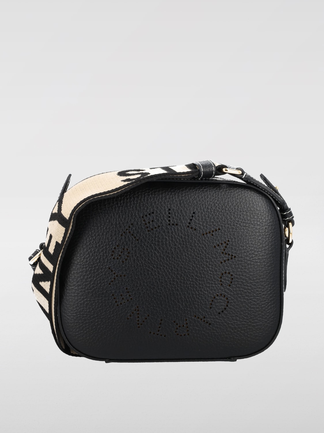 STELLA MCCARTNEY BORSA MINI: Borsa Stella McCartney in pelle sintetica a grana, Nero - Img 1