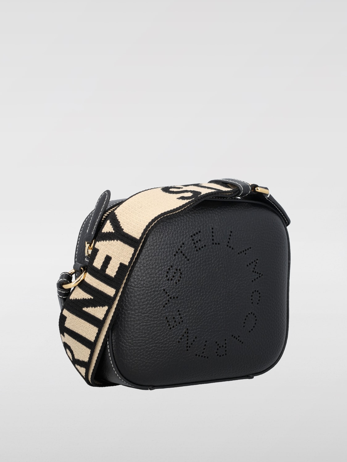 STELLA MCCARTNEY BORSA MINI: Borsa Stella McCartney in pelle sintetica a grana, Nero - Img 2