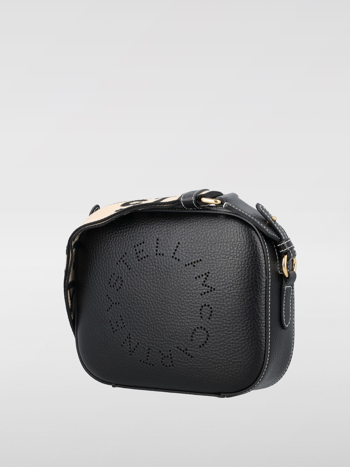 STELLA MCCARTNEY BORSA MINI: Borsa Stella McCartney in pelle sintetica a grana, Nero - Img 3