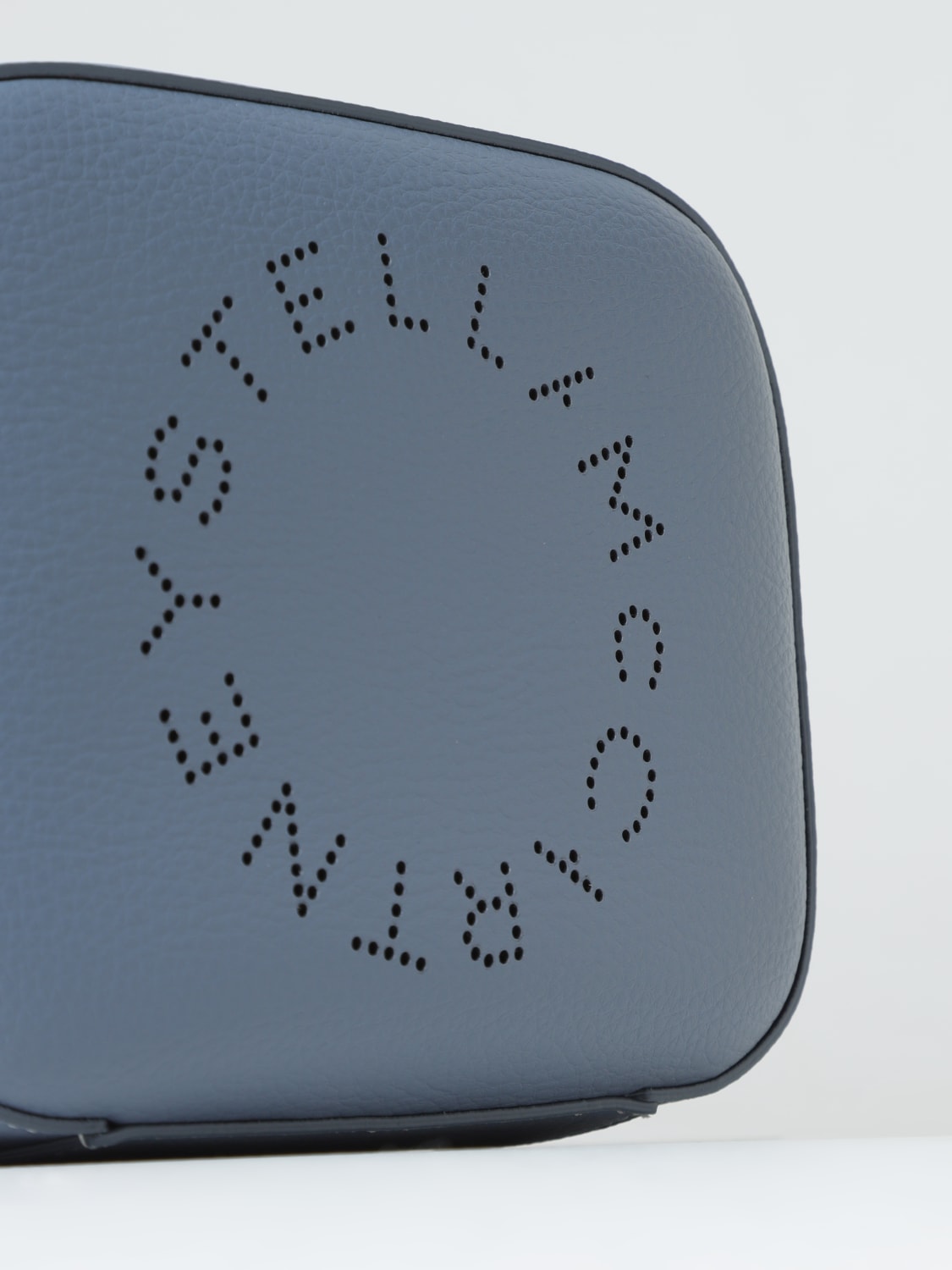 STELLA MCCARTNEY BORSA MINI: Borsa Stella McCartney in pelle sintetica a grana, Celeste - Img 3