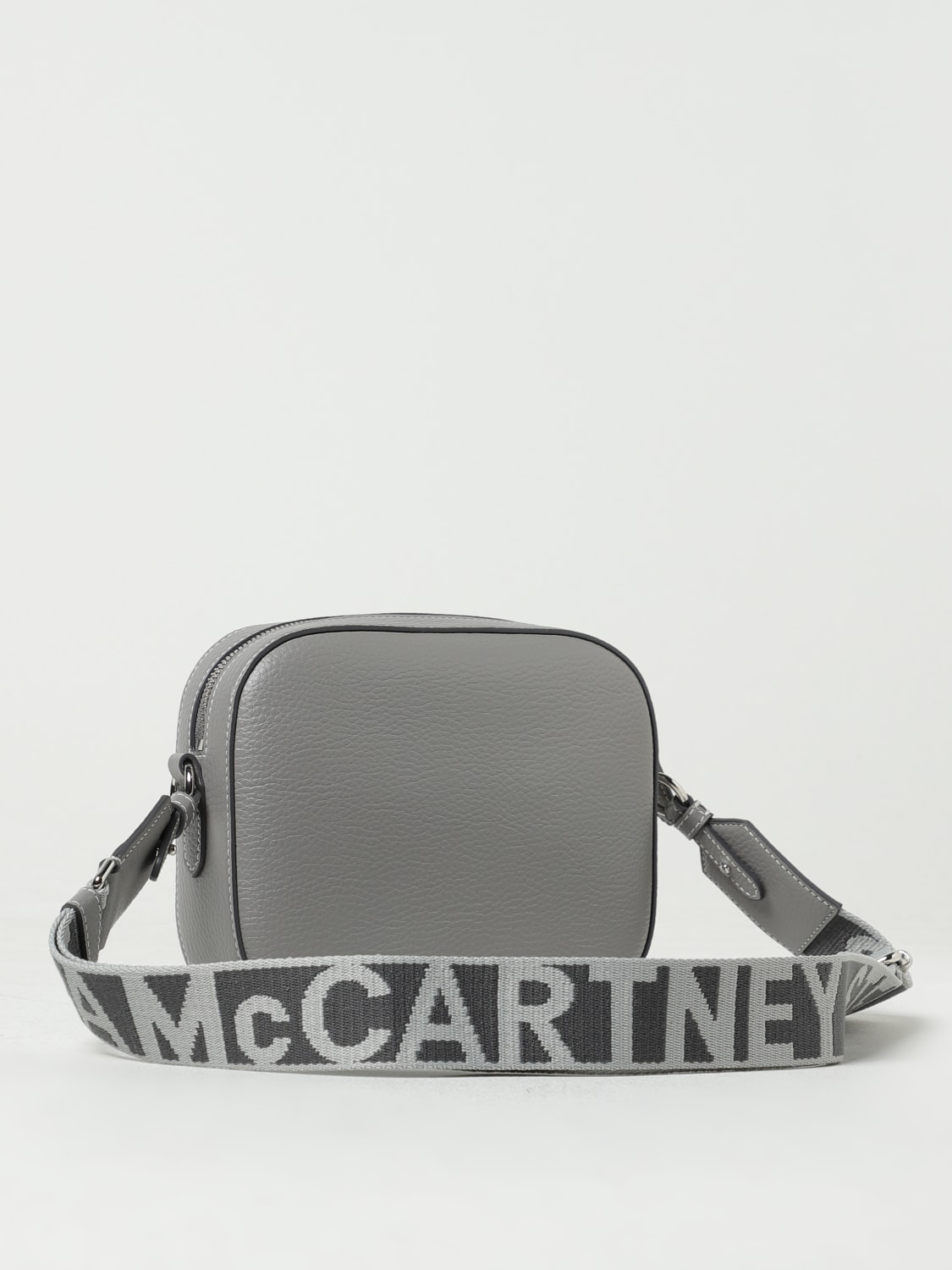 STELLA MCCARTNEY BORSA MINI: Borsa Stella McCartney in pelle sintetica a grana, Grigio - Img 2
