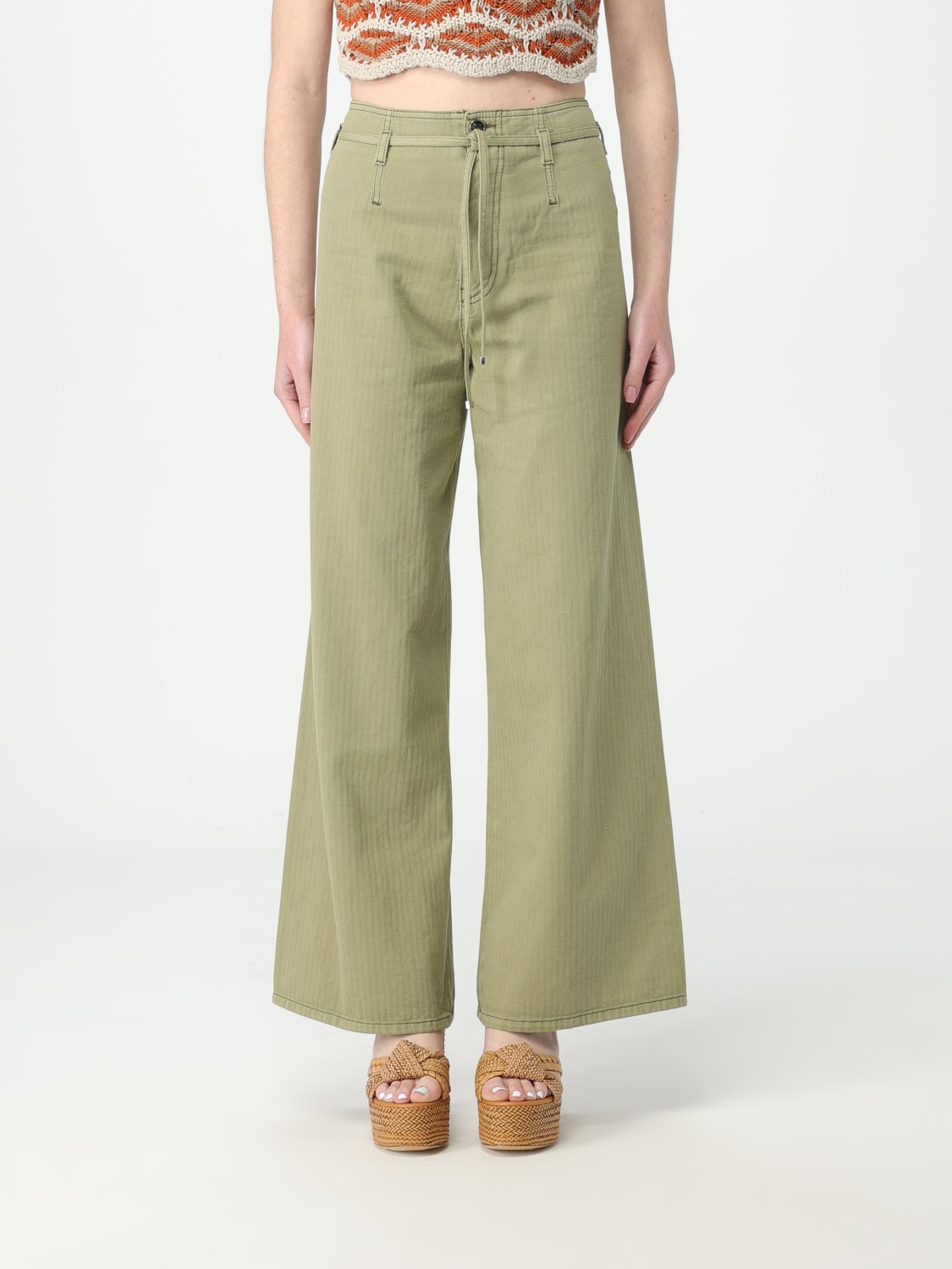デニム・ジーパン ETRO Woman Jeans Green WRNB0006AC169 V0688 Etro Outlet: Jeans woman - Green | Etro jeans WRNB0006AC169