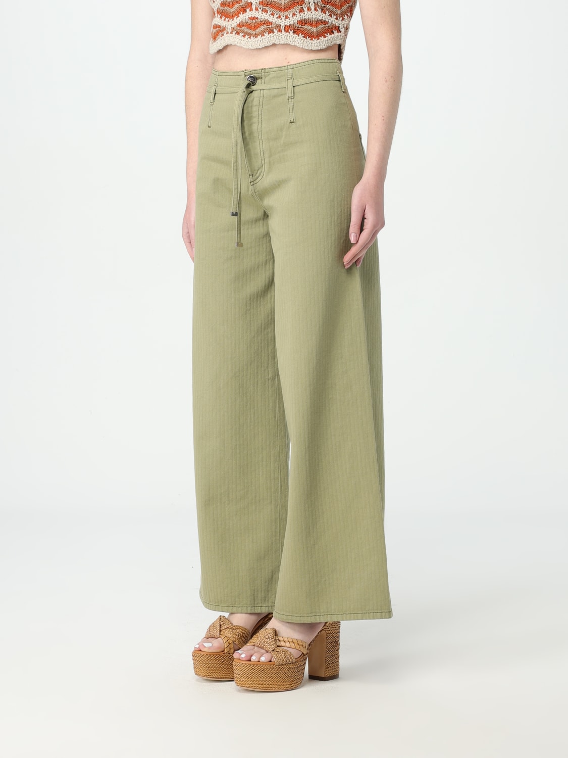 デニム・ジーパン ETRO Woman Jeans Green WRNB0006AC169 V0688 Etro Outlet: Jeans woman - Green | Etro jeans WRNB0006AC169
