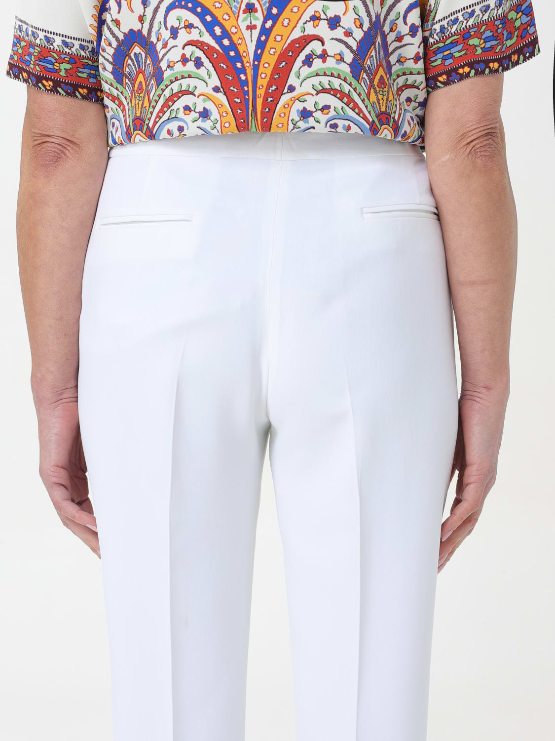 パンツ ETRO Woman Pants White WREA000299TUDH3 W0275 ETRO: Pants woman - White | Etro pants WREA000299TUDH3