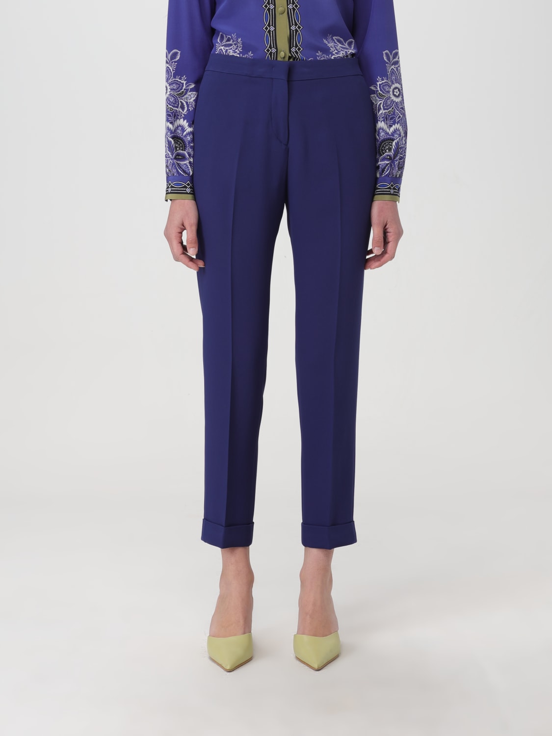 パンツ ETRO Woman Pants Gnawed Blue WREA000299TUDH3 B9110 etro.jpg