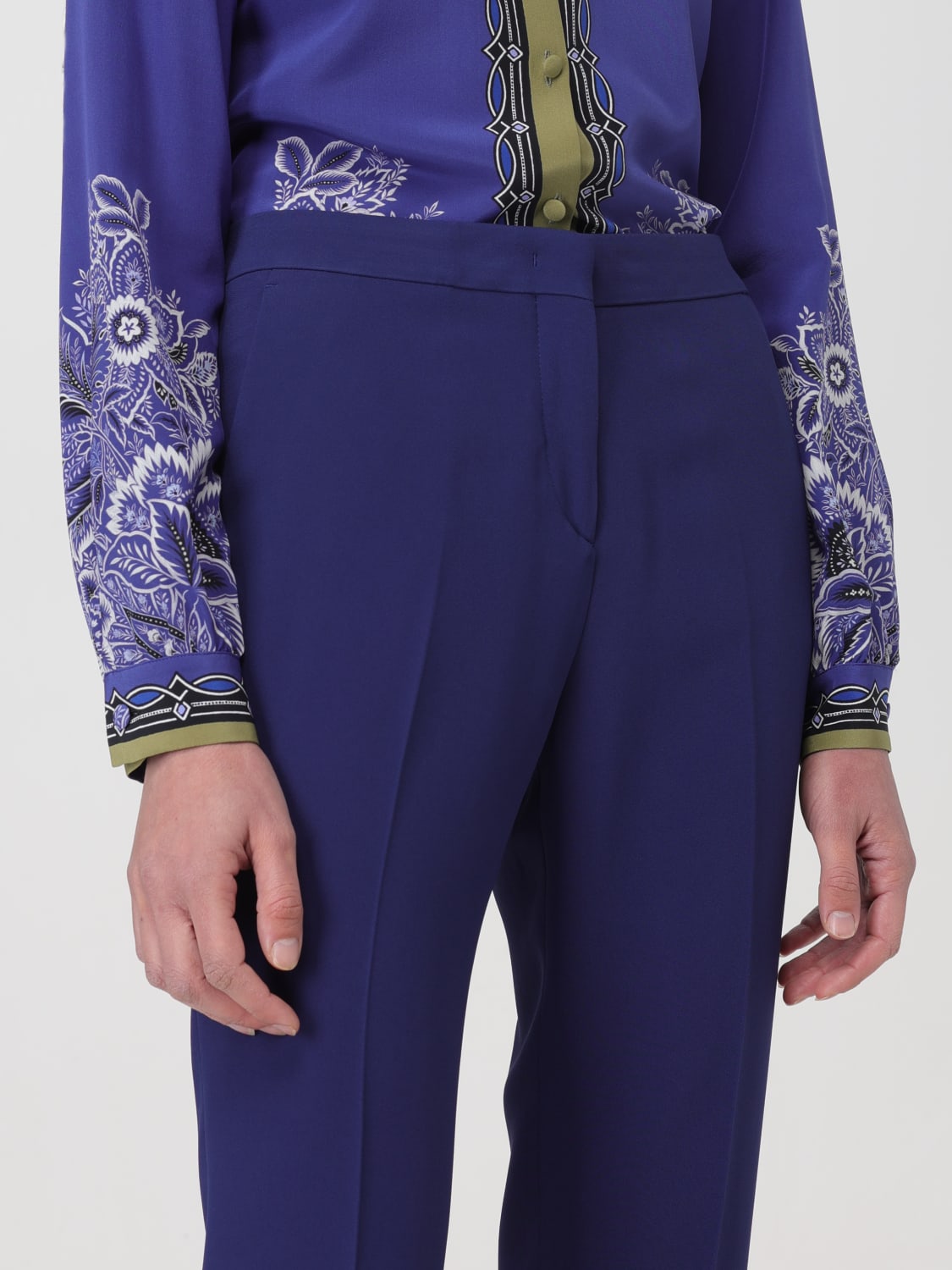 パンツ ETRO Woman Pants Gnawed Blue WREA000299TUDH3 B9110 ETRO: Pants woman - Gnawed Blue | Etro pants WREA000299TUDH3