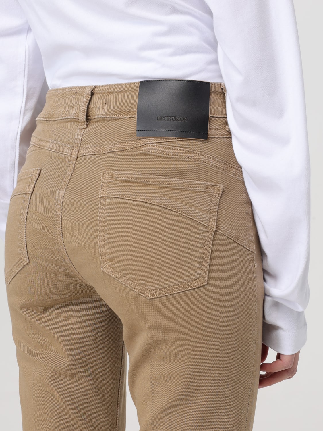 Sportmax Outlet: Pants woman - Beige | Sportmax jeans