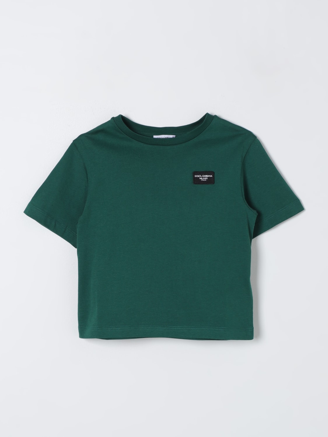 DOLCE & GABBANA T-SHIRT: T-shirt enfant Dolce & Gabbana, Vert - Img 1