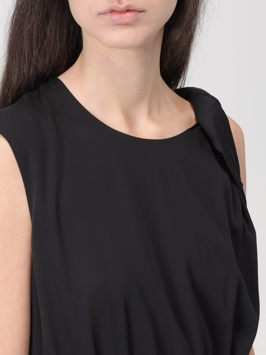 SPORTMAX ABITO: Abito in misto seta Sportmax, Nero - Img 4