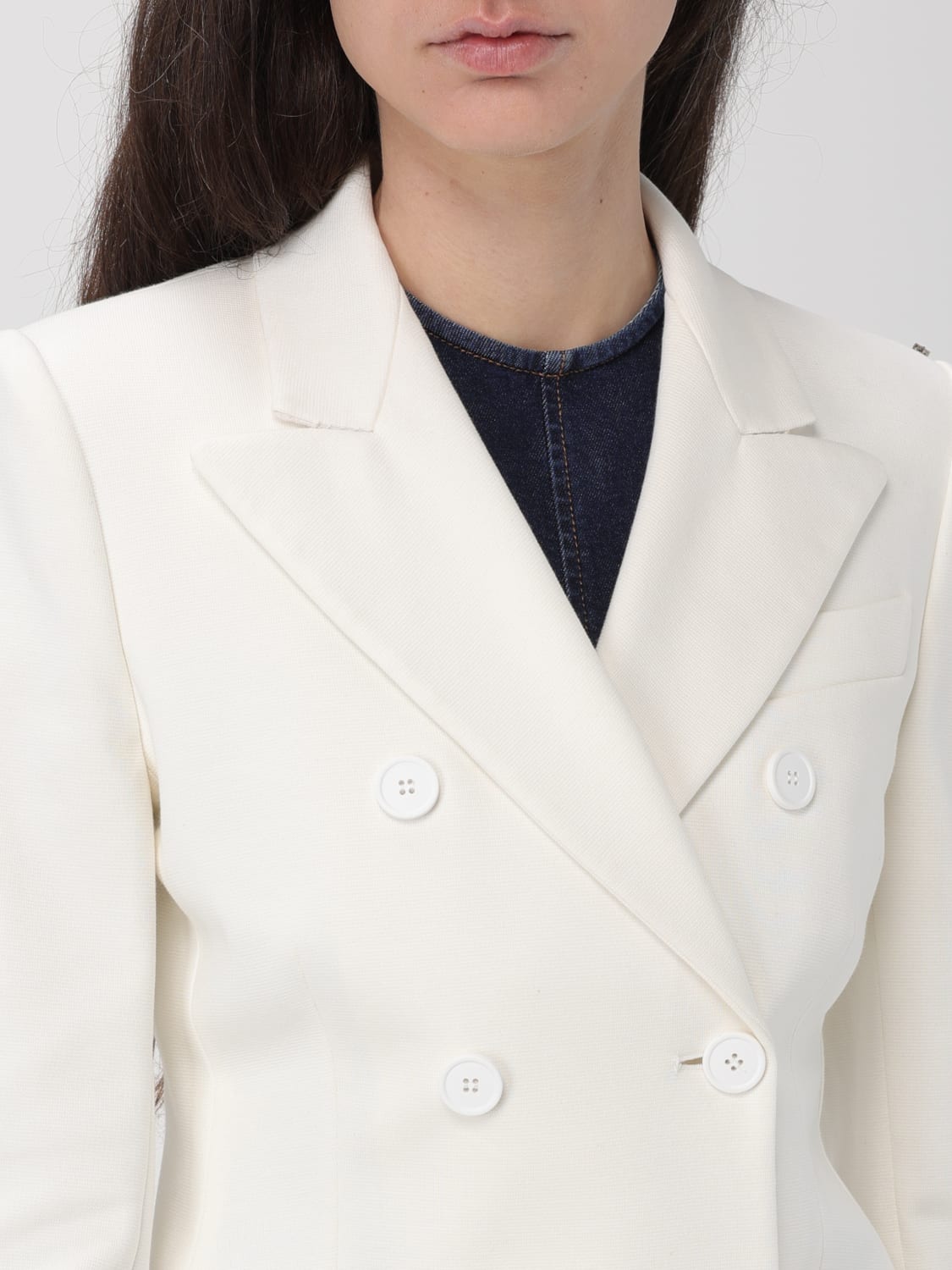 アウターその他 SPORTMAX Woman Blazer White 2412911041600 001 Sportmax Outlet: Jacket woman - White | Sportmax blazer