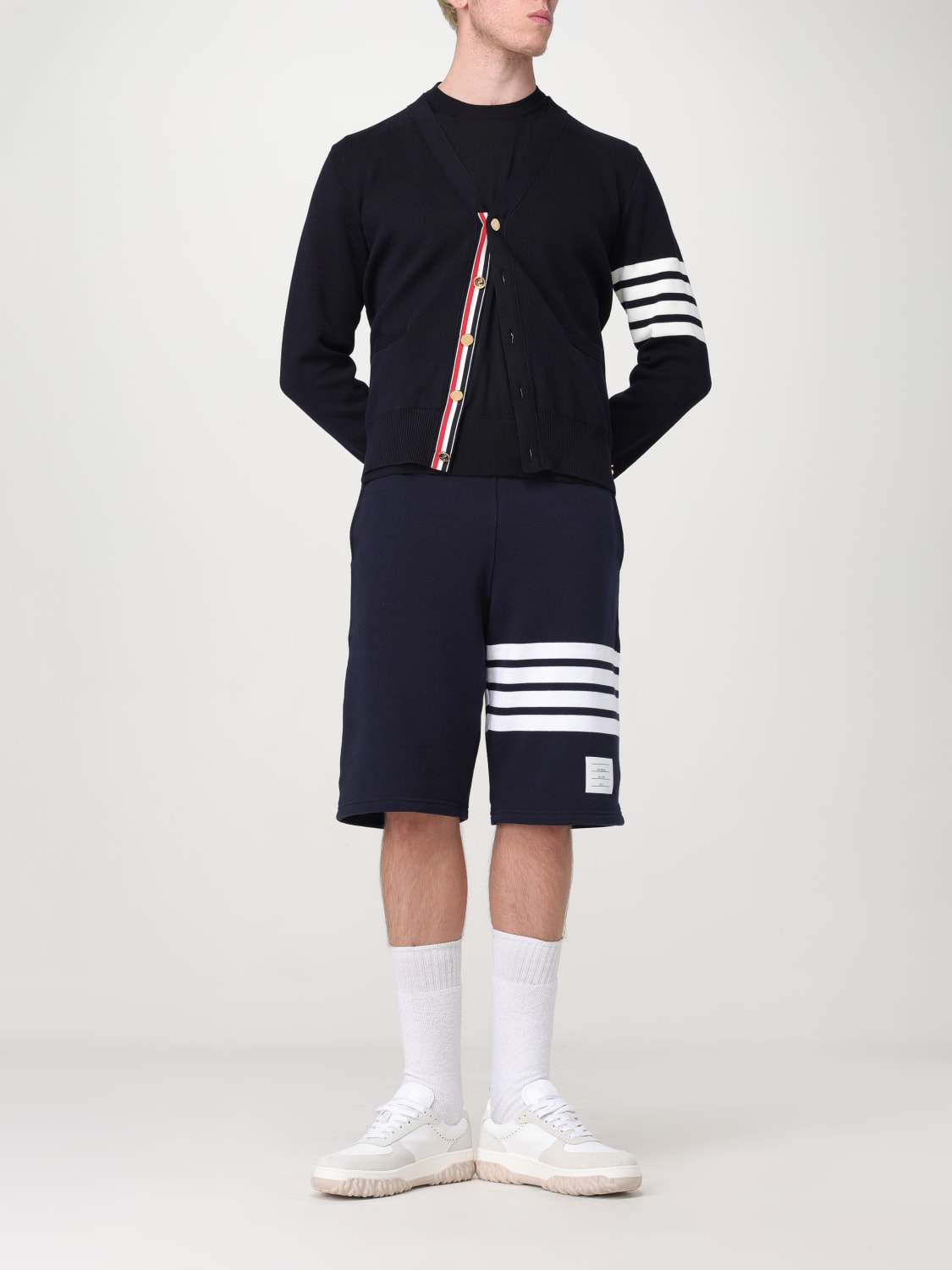 THOM BROWNE SWEATER: Sweater men Thom Browne, Blue - Img 2