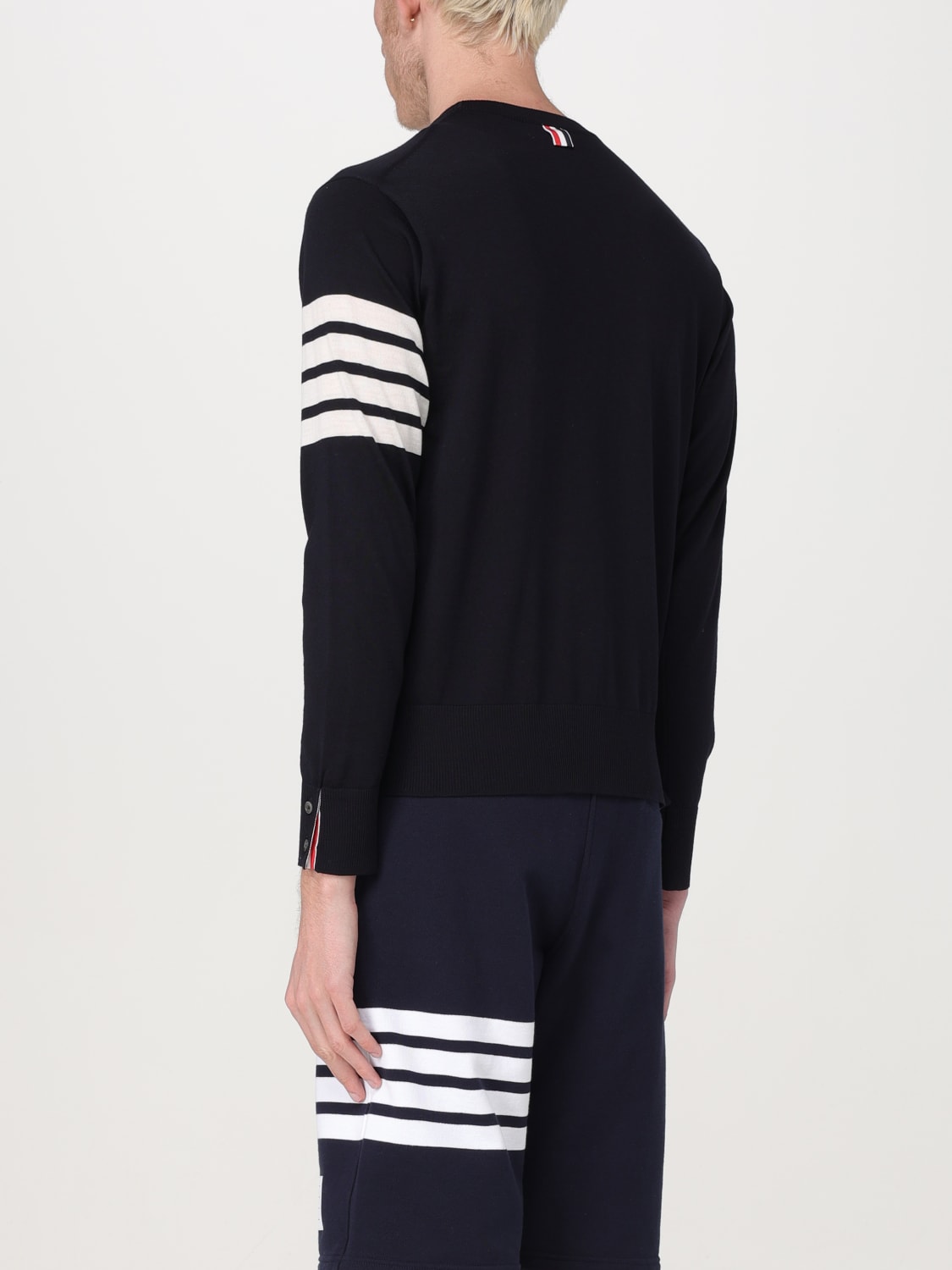 THOM BROWNE SWEATER: Sweater men Thom Browne, Blue - Img 3