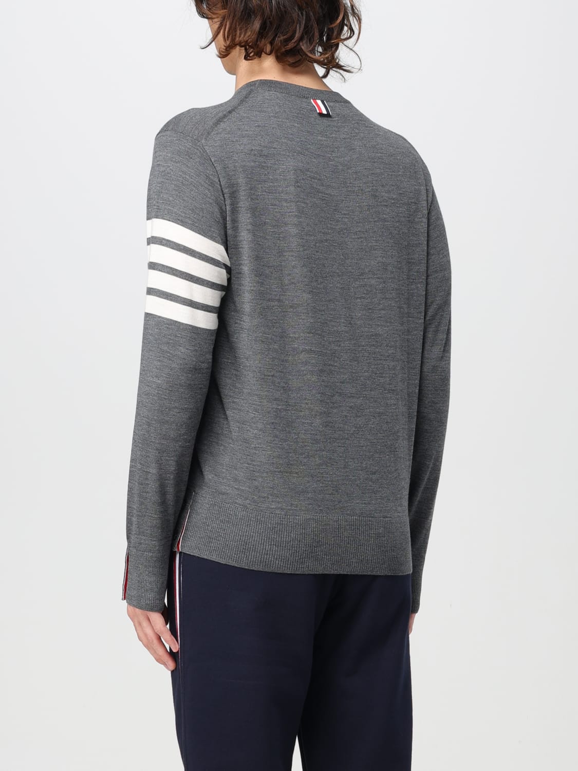 THOM BROWNE SWEATER: Sweater men Thom Browne, Grey - Img 3