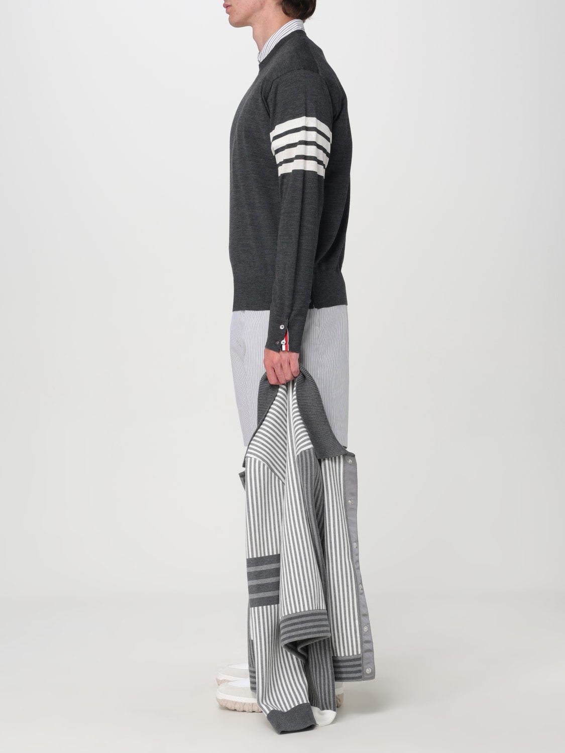 THOM BROWNE PULLOVER: Pullover herren Thom Browne, Grau 1 - Img 2