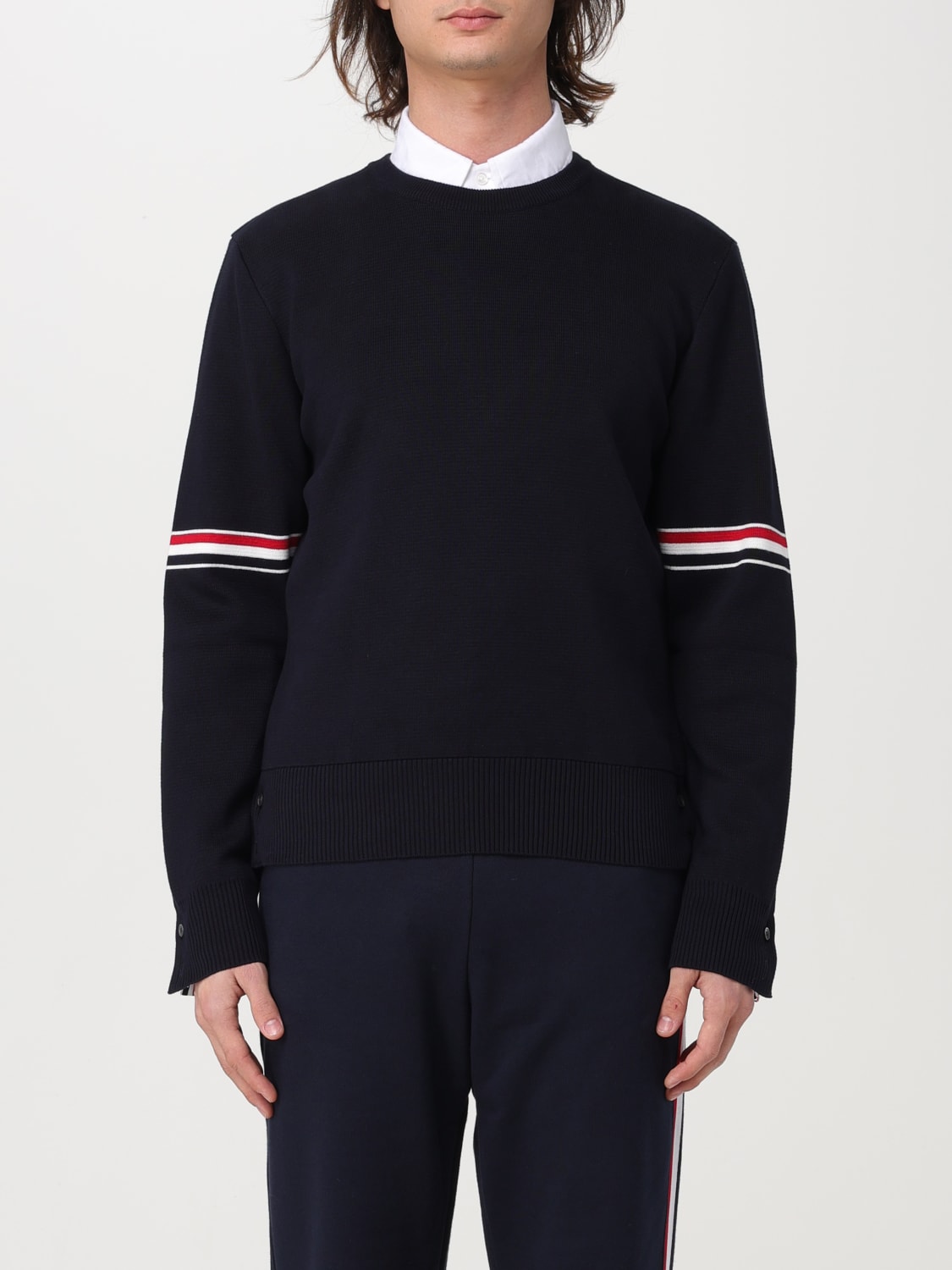 THOM BROWNE PULLOVER: Pullover herren Thom Browne, Blau - Img 1